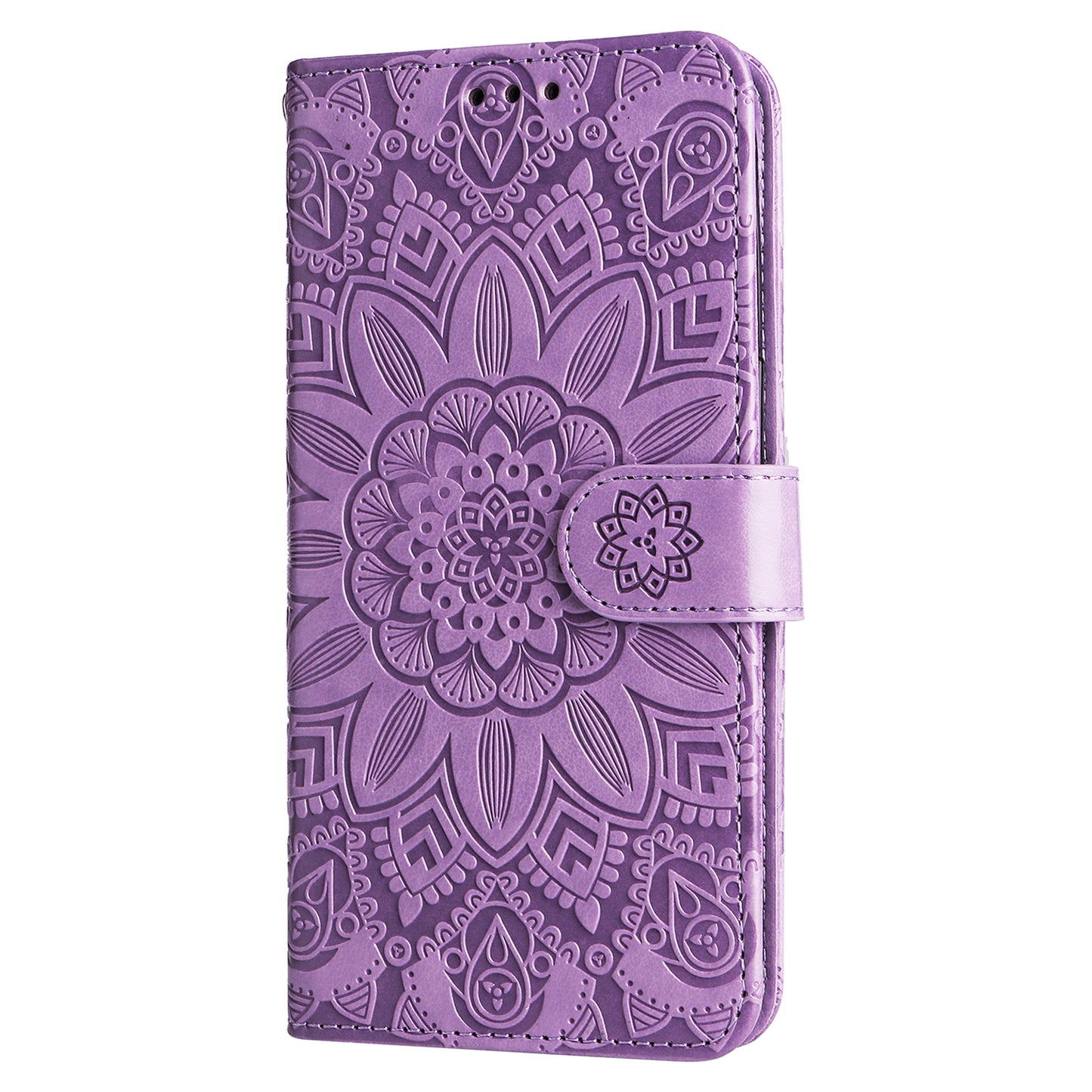 For Samsung Galaxy S24 Ultra Case Leather Wallet Flip Protective Phone Cover - Purple
