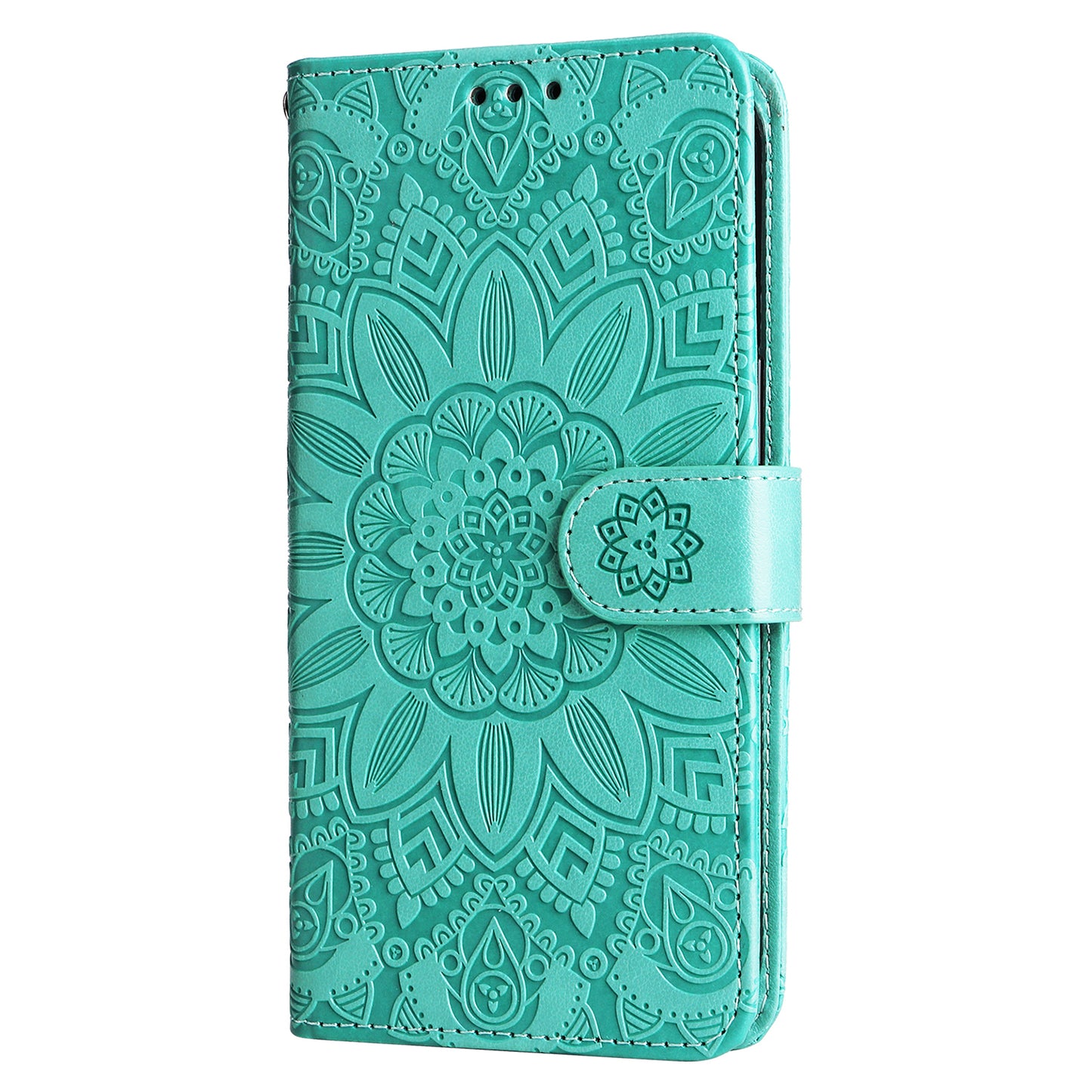For Samsung Galaxy S24 Ultra Case Leather Wallet Flip Protective Phone Cover - Green