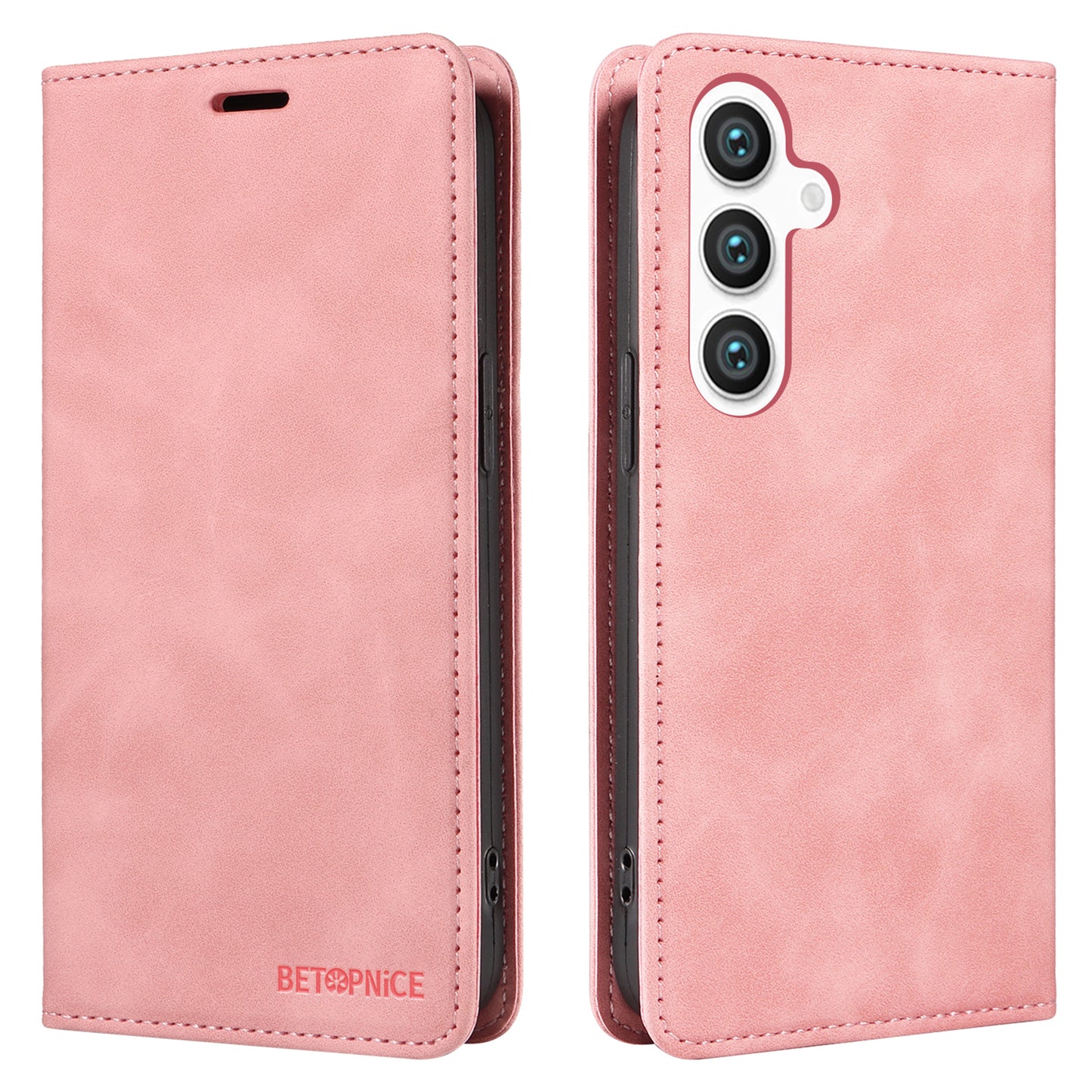 BETOPNICE 003 for Samsung Galaxy S24 Case RFID Blocking Shockproof Protection Phone Cover - Pink