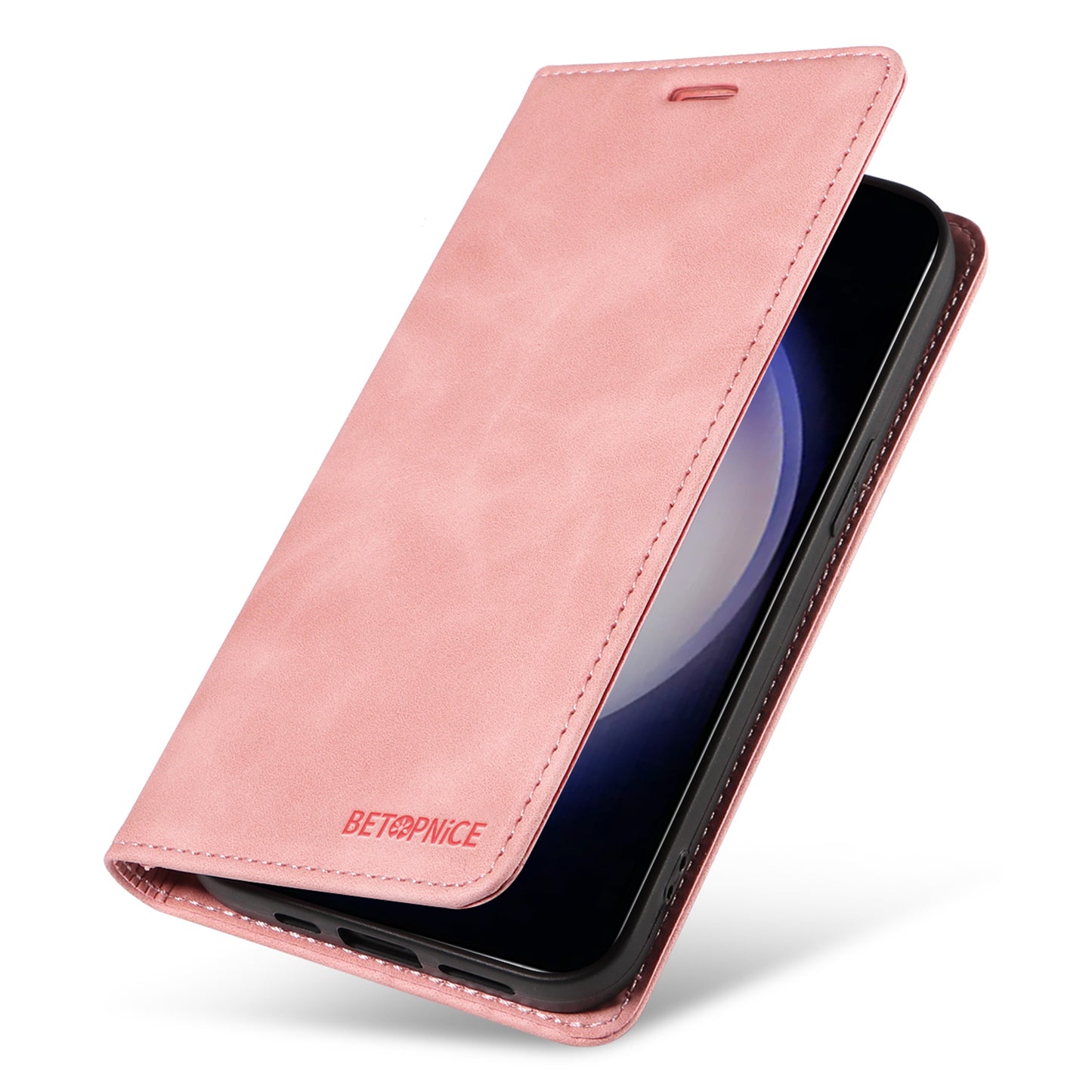 BETOPNICE 003 for Samsung Galaxy S24 Case RFID Blocking Shockproof Protection Phone Cover - Pink