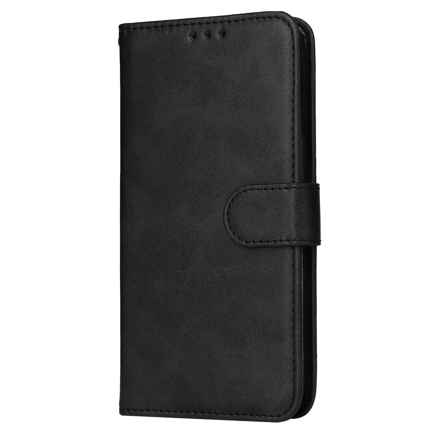 For Samsung Galaxy S24 Ultra Case Flip Stand PU Leather Protective Phone Cover - Black
