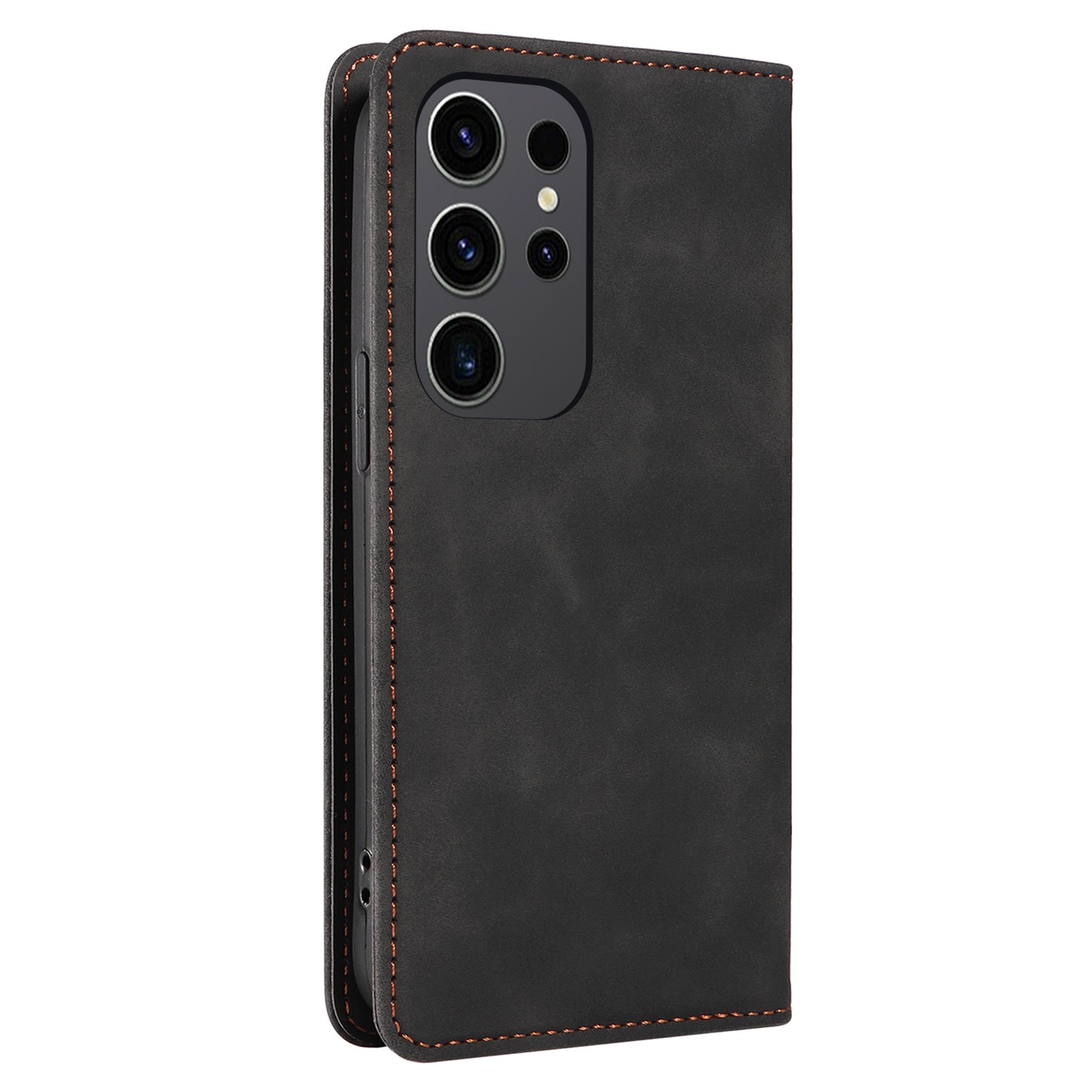 BETOPNICE 003 for Samsung Galaxy S24 Ultra Case Flip Wallet RFID Blocking Phone Cover - Black