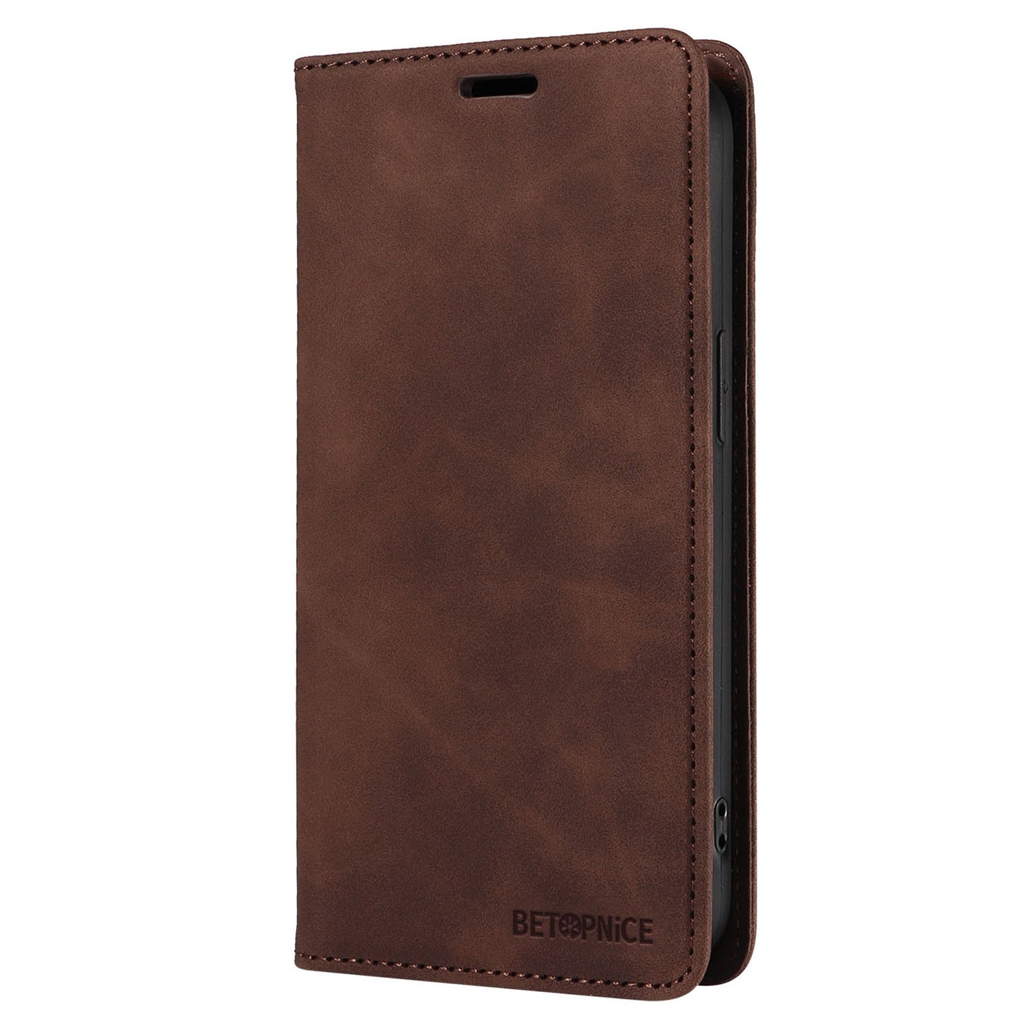 BETOPNICE 003 for Samsung Galaxy S24 Ultra Case Flip Wallet RFID Blocking Phone Cover - Brown