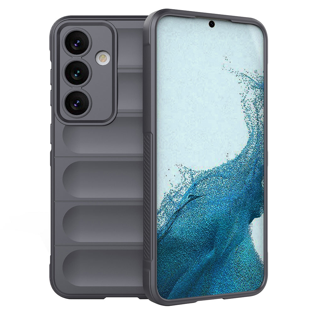 For Samsung Galaxy S24 Case Rugged Soft TPU Mobile Phone Cover - Dark Grey
