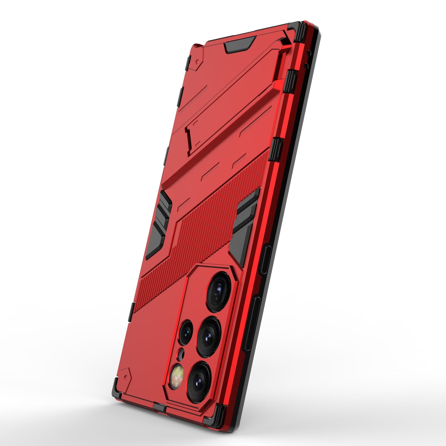 For Samsung Galaxy S24 Ultra Case Kickstand Anti-drop Phone Cover - Red