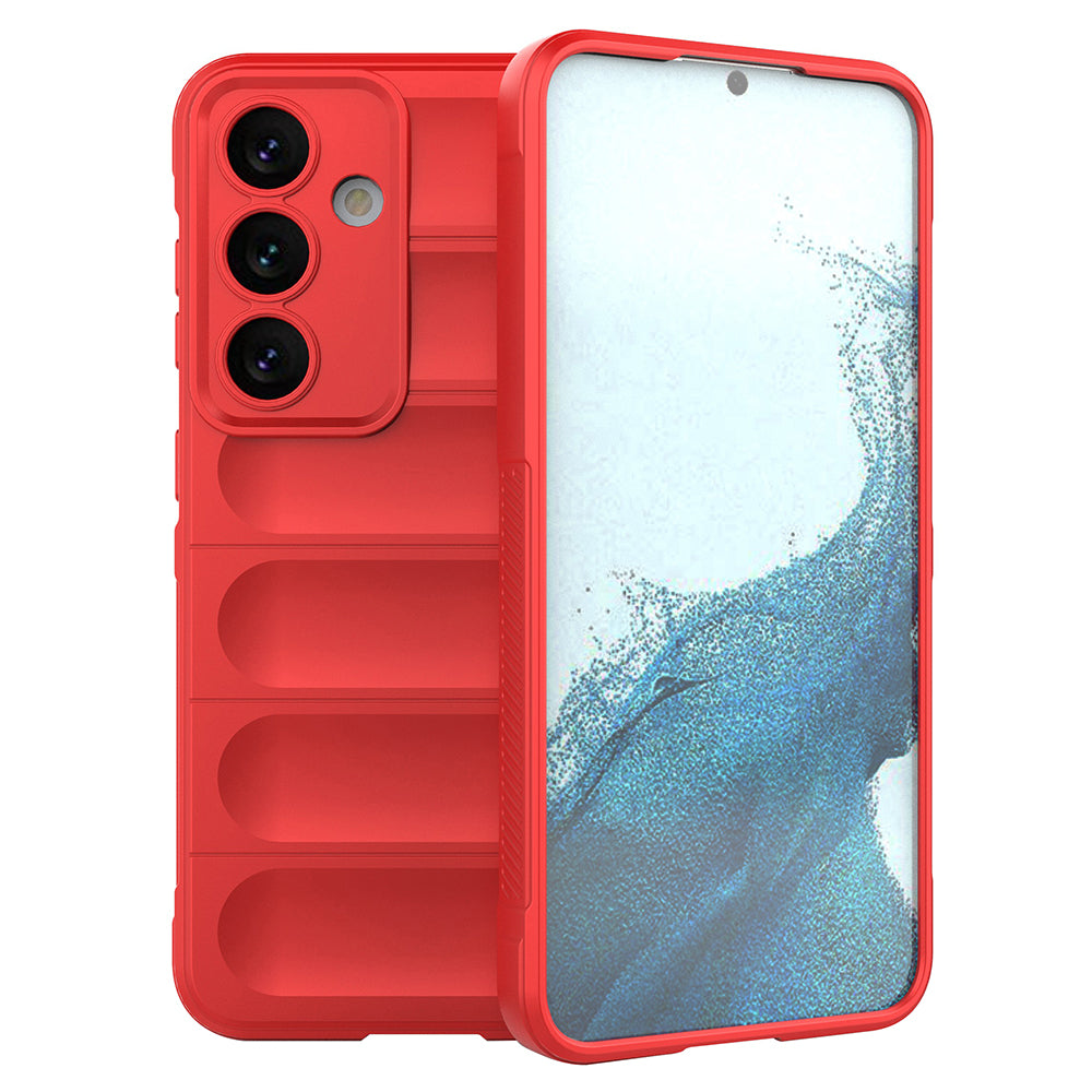 For Samsung Galaxy S24+ TPU Case Rugged Protective Phone Cover - Red