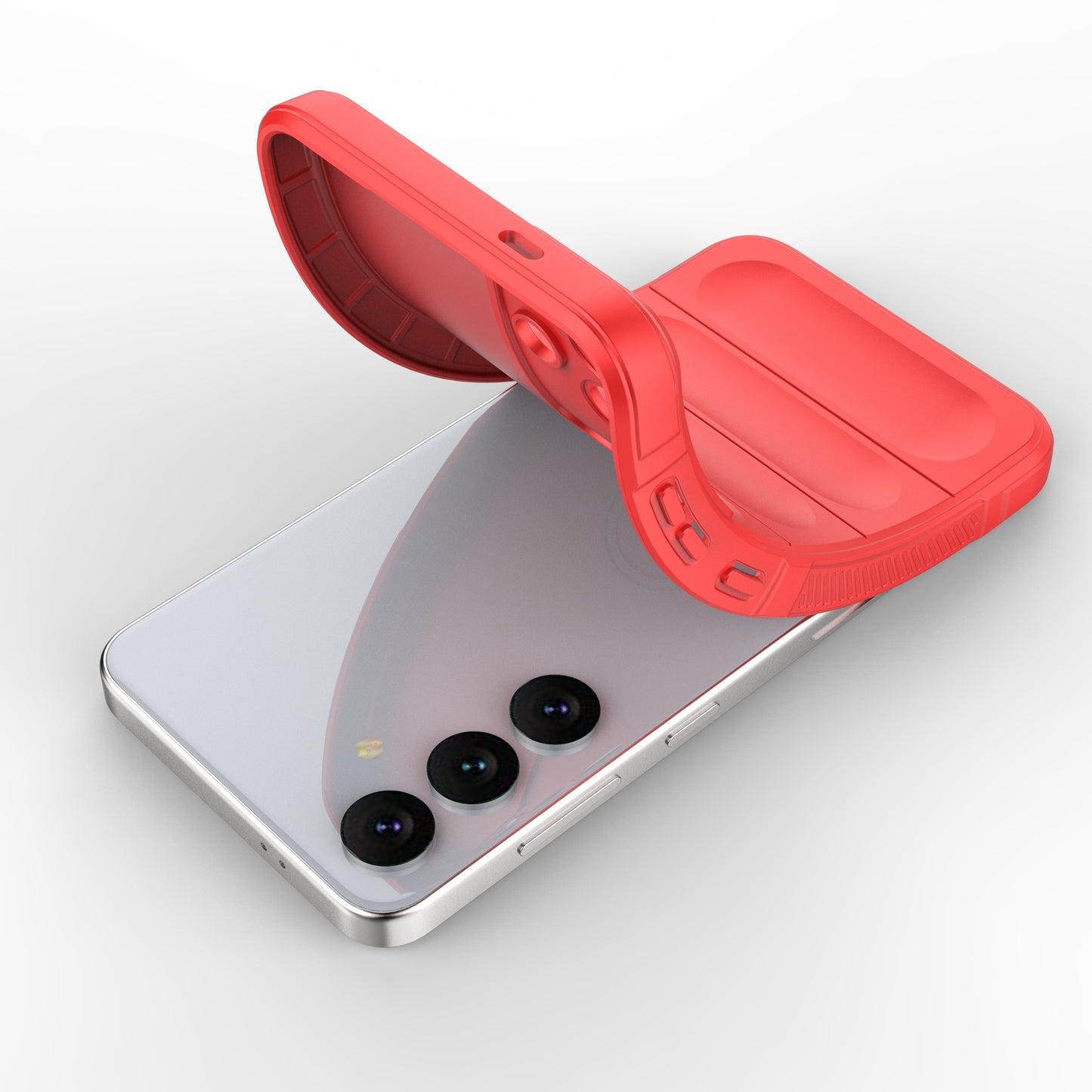 For Samsung Galaxy S24+ TPU Case Rugged Protective Phone Cover - Red
