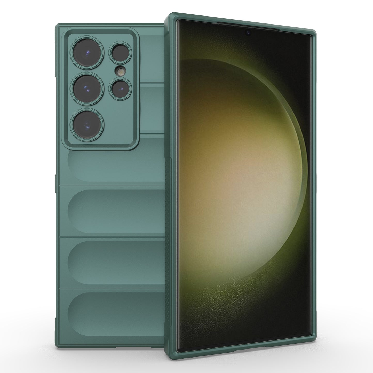 For Samsung Galaxy S24 Ultra Case Drop-proof Phone TPU Cover - Green