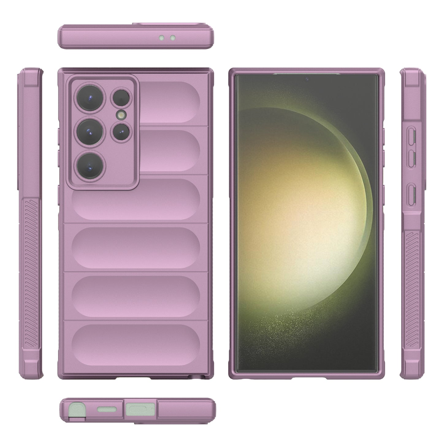 For Samsung Galaxy S24 Ultra Case Drop-proof Phone TPU Cover - Light Purple