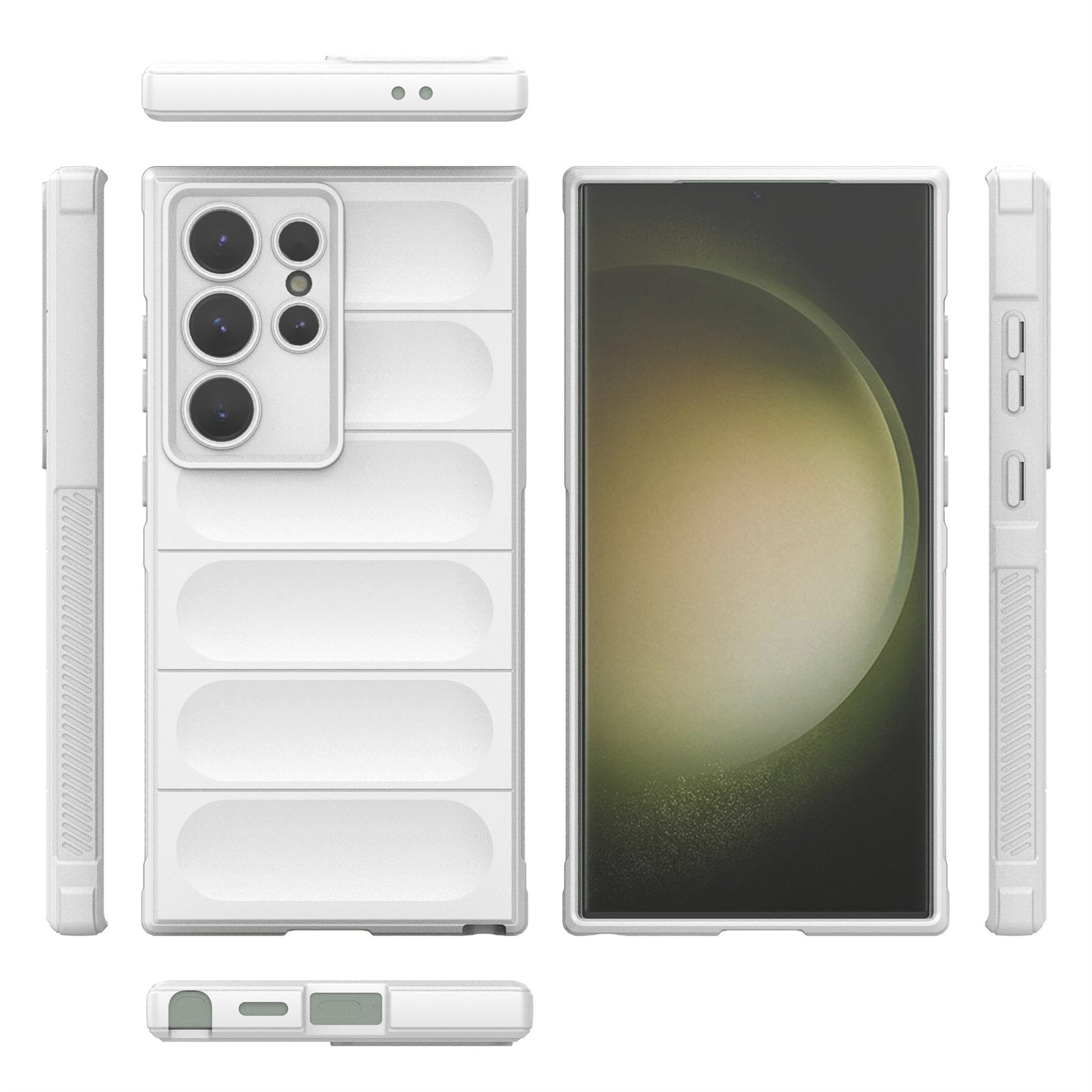 For Samsung Galaxy S24 Ultra Case Drop-proof Phone TPU Cover - White