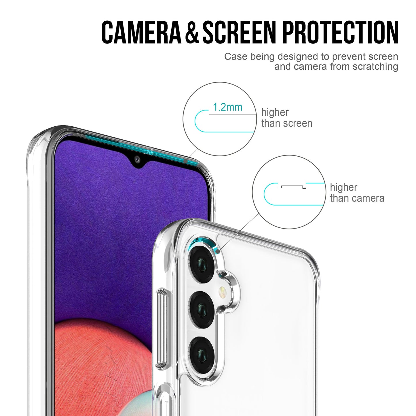 Space Series for Samsung Galaxy S24 Case Anti-yellowing Clear TPU+PC Military Grade Drop-proof Cover