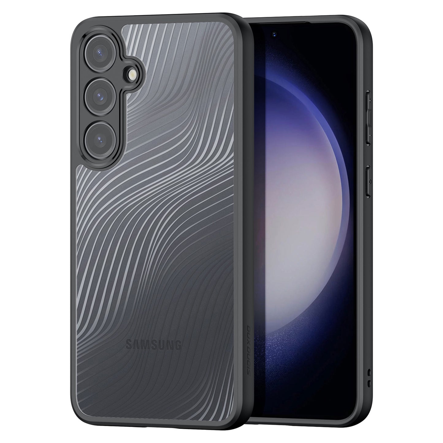 DUX DUCIS Aimo Series TPU+PC Case for Samsung Galaxy S24 Case Anti-Drop Matte Phone Cover (REACH Certification) - Black