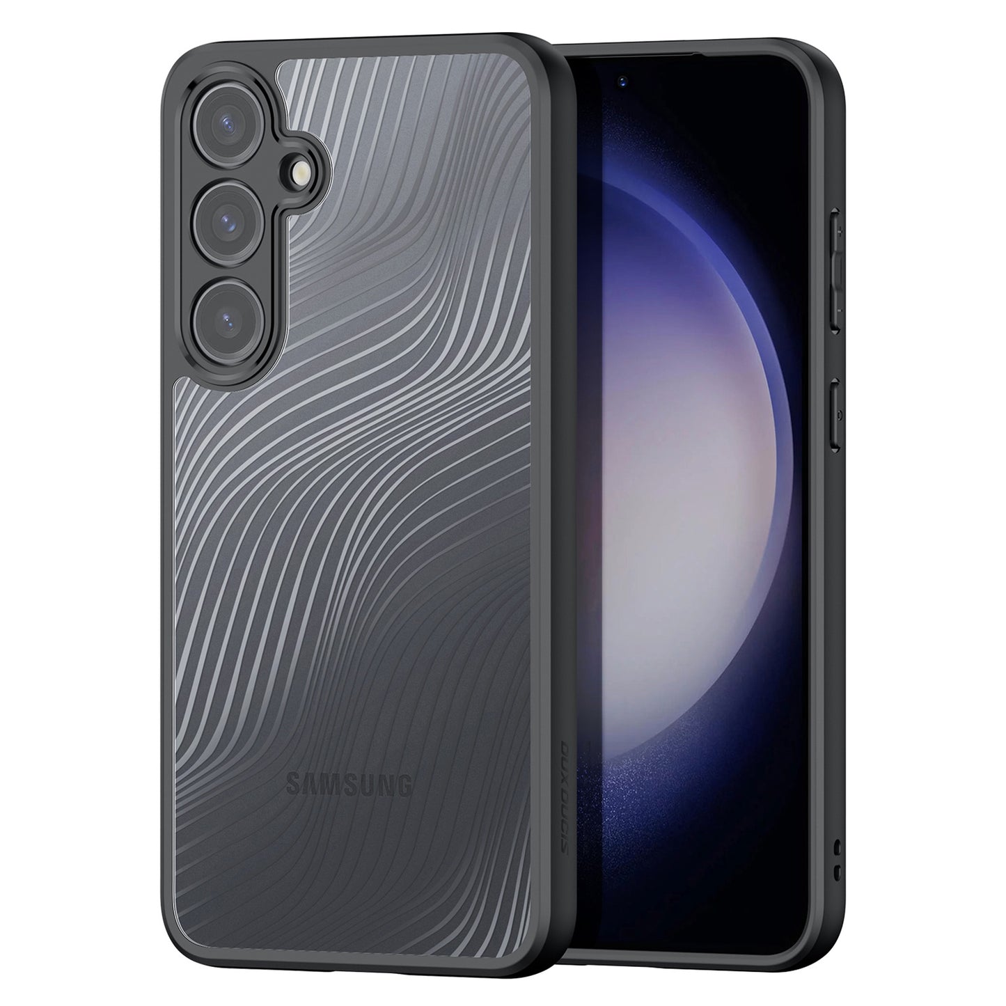 DUX DUCIS Aimo Series Shockproof Case for Samsung Galaxy S24+ Case TPU+PC Matte Phone Protector (REACH Certification) - Black