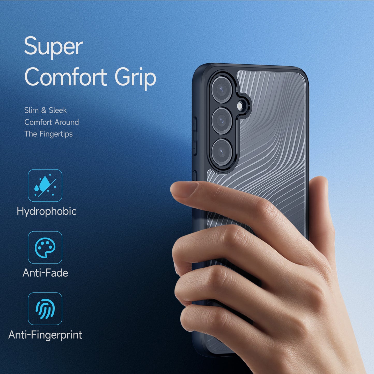 DUX DUCIS Aimo Series Shockproof Case for Samsung Galaxy S24+ Case TPU+PC Matte Phone Protector (REACH Certification) - Black