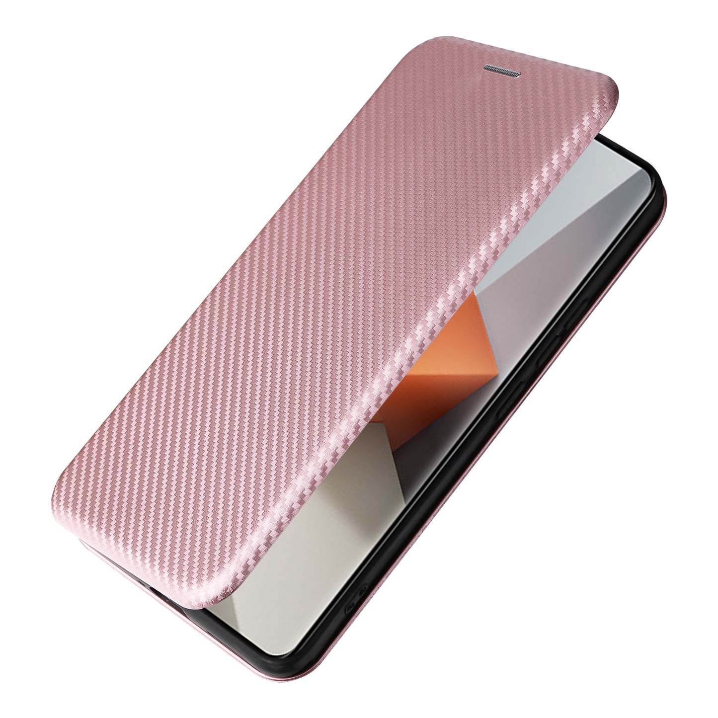 For Xiaomi Redmi Note 13 Pro+ 5G Case Stand Phone Leather Cover with Card Holder - Rose Gold