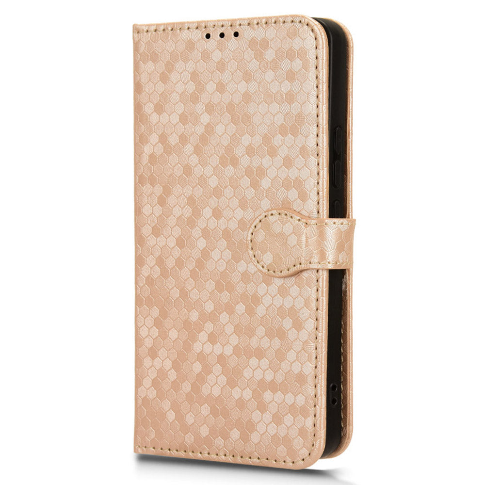 For Xiaomi Redmi Note 13 5G / 13 5G (China) Case Anti-scratch PU Leather Imprinted Wallet Cell Phone Protector - Rose Gold