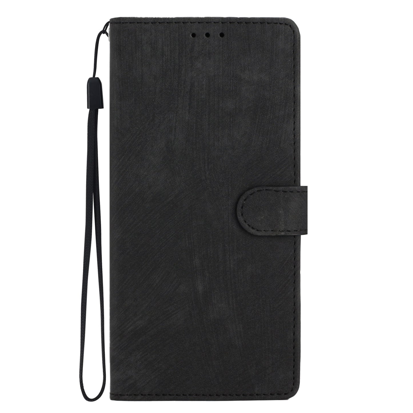For Samsung Galaxy S24 Case Leather Wallet Stand Phone Cover - Black