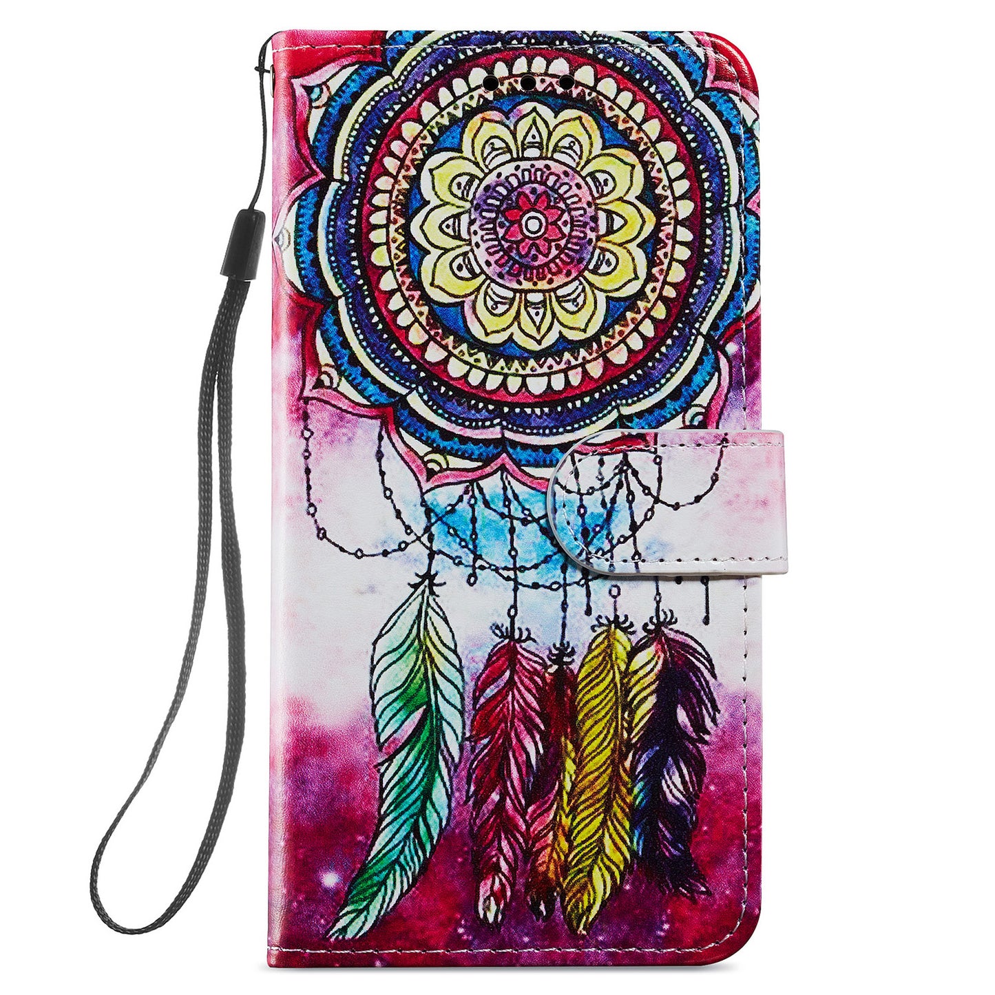 For Samsung Galaxy S24+ Case Pattern Printing PU Leather Wallet Phone Cover - Dream Catcher