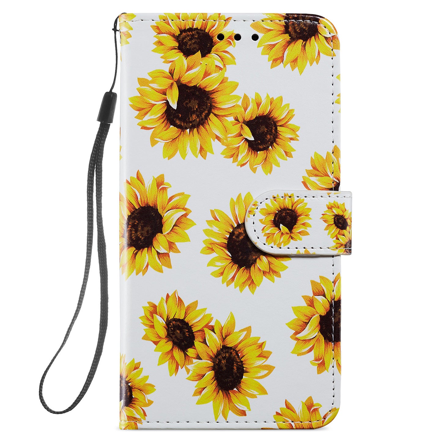 For Samsung Galaxy S24+ Case Pattern Printing PU Leather Wallet Phone Cover - Sunflower