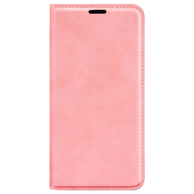 For Samsung Galaxy S24+ Case Skin-touch Leather Wallet Phone Cover - Pink