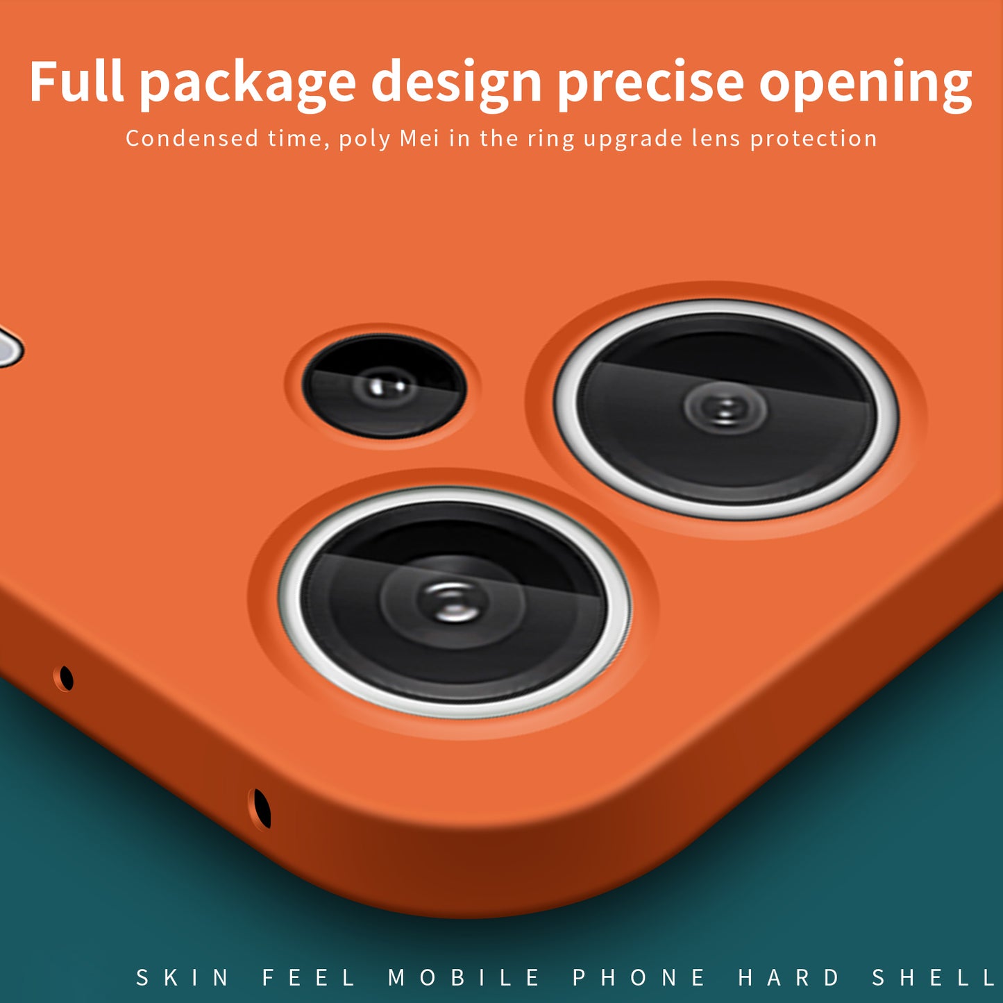 MOFI JK Qin Series For Xiaomi Redmi Note 13 Pro+ Case Matte TPU+Acrylic Phone Back Cover - Orange
