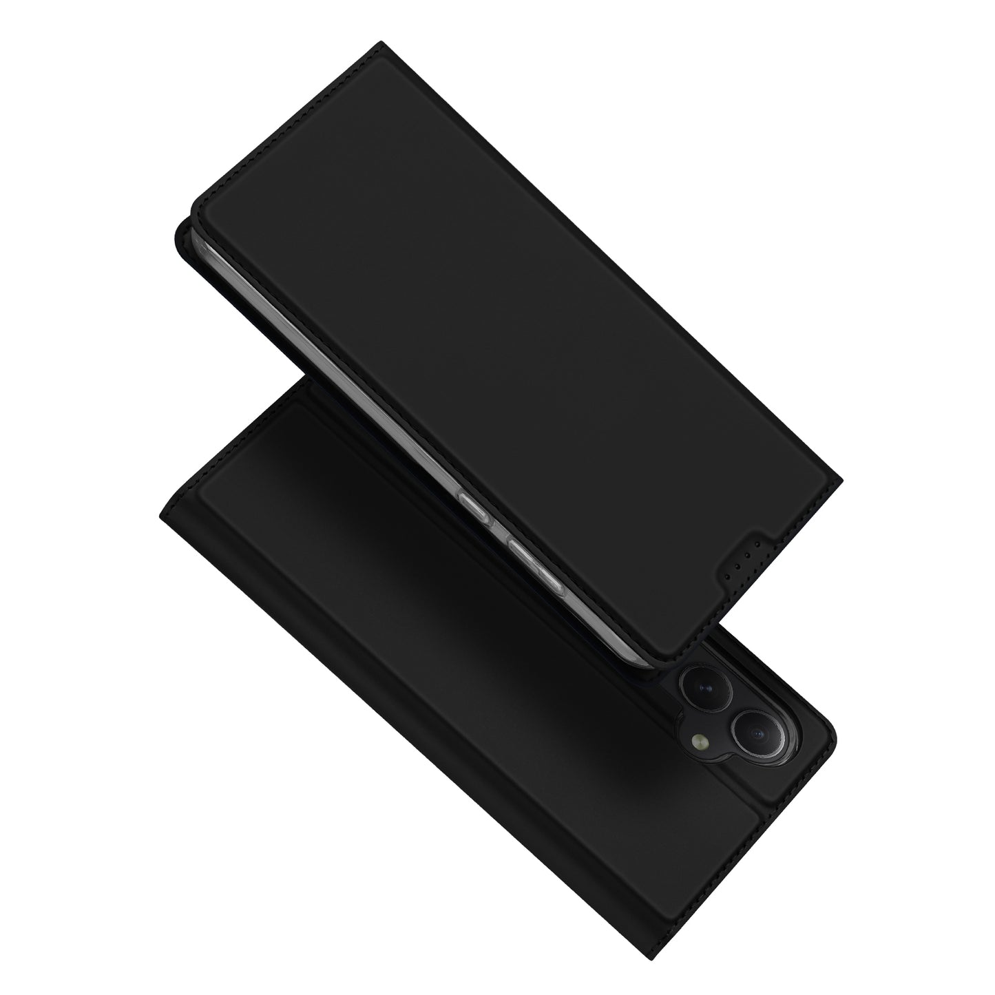 DUX DUCIS Skin Pro Series For Samsung Galaxy S24+ Case Card Holder Leather Cover - Black