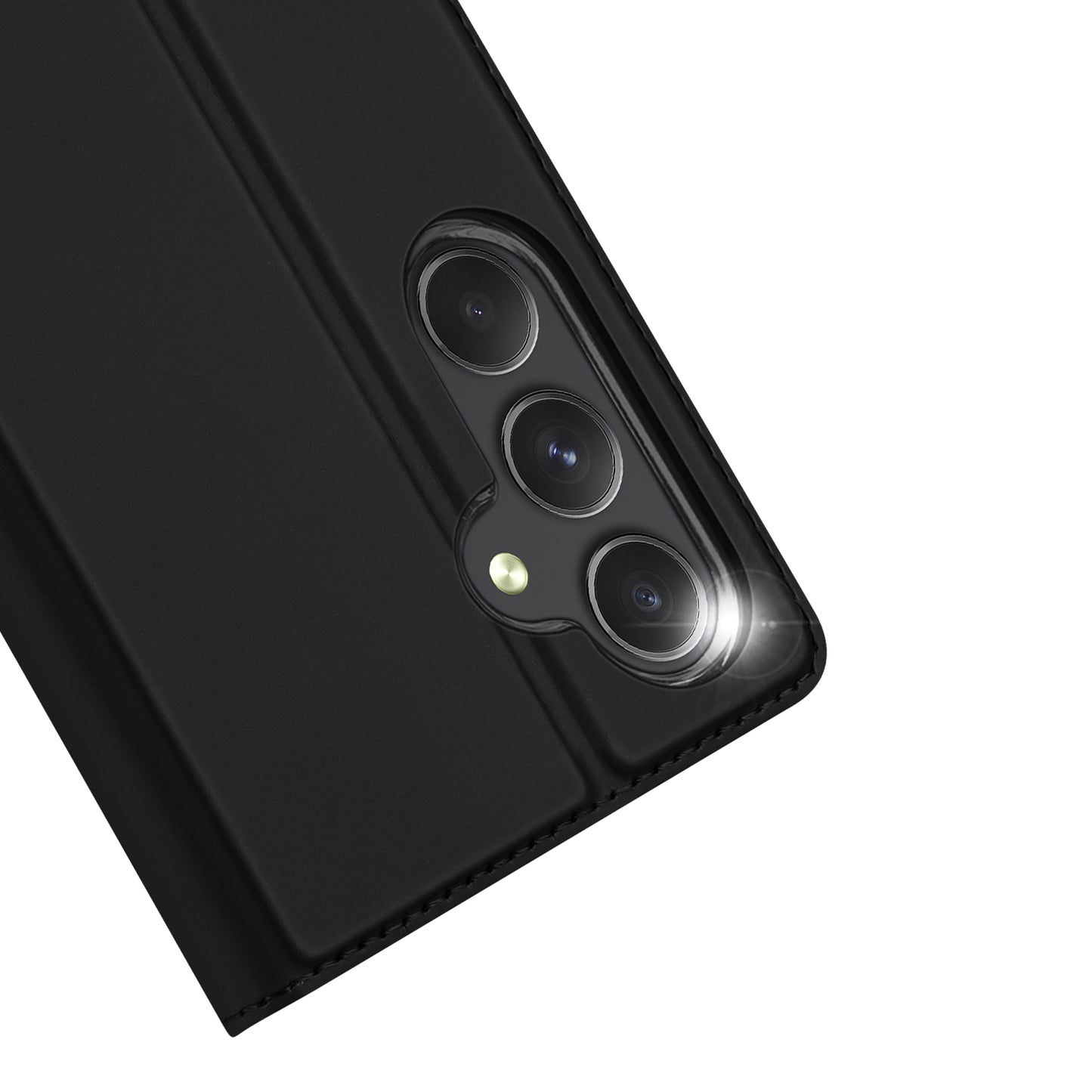 DUX DUCIS Skin Pro Series For Samsung Galaxy S24+ Case Card Holder Leather Cover - Black