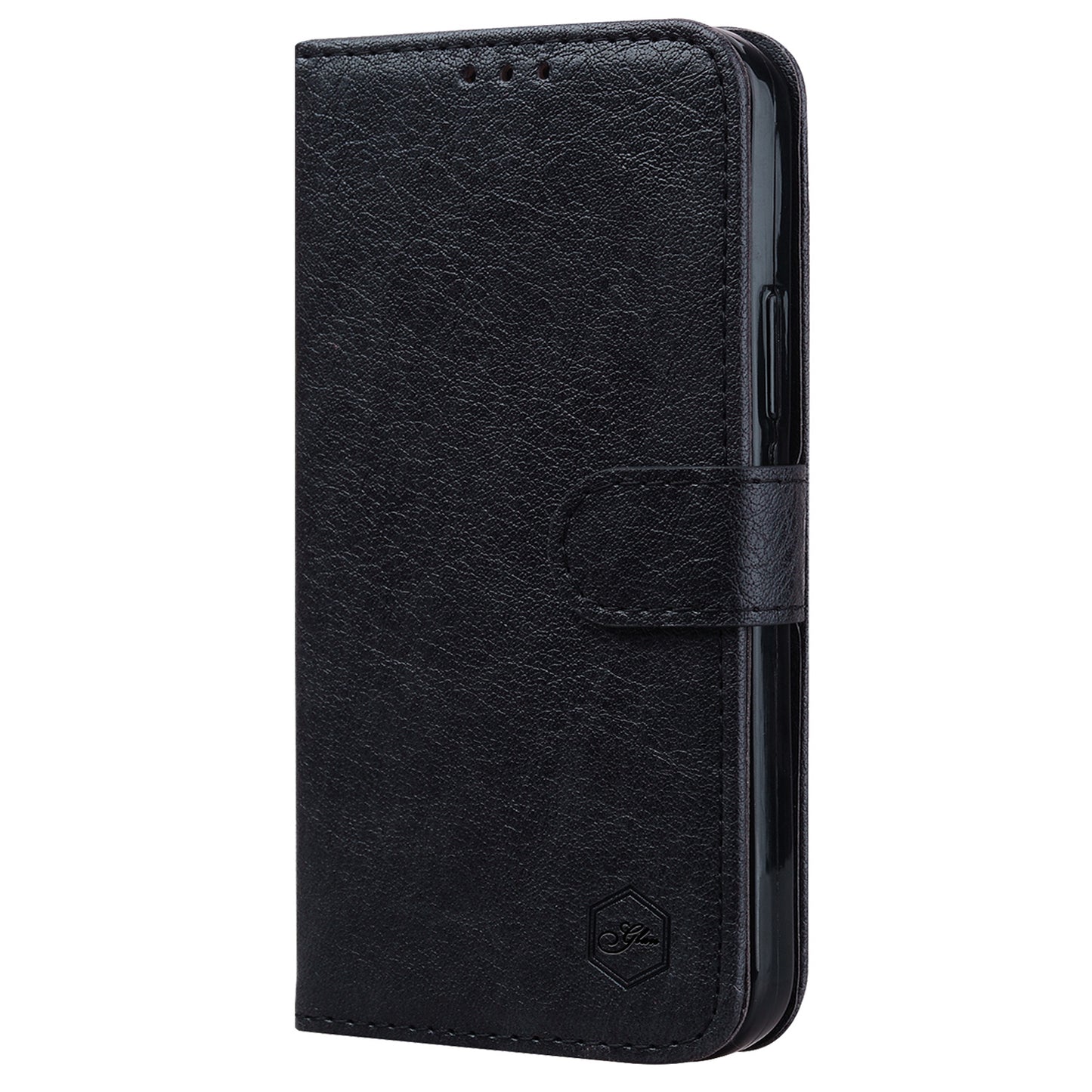 For Samsung Galaxy S24+ Case PU Leather Anti-drop Wallet Cover - Black