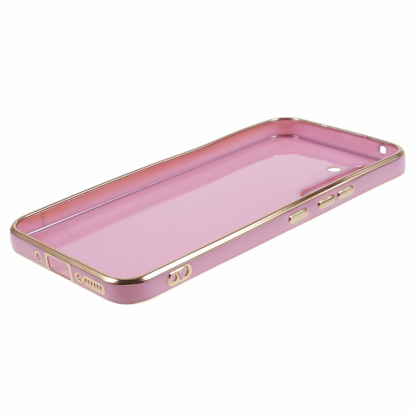For Samsung Galaxy S24+ Case Electroplating Anti-scratch Soft TPU Phone Back Shell - Purple