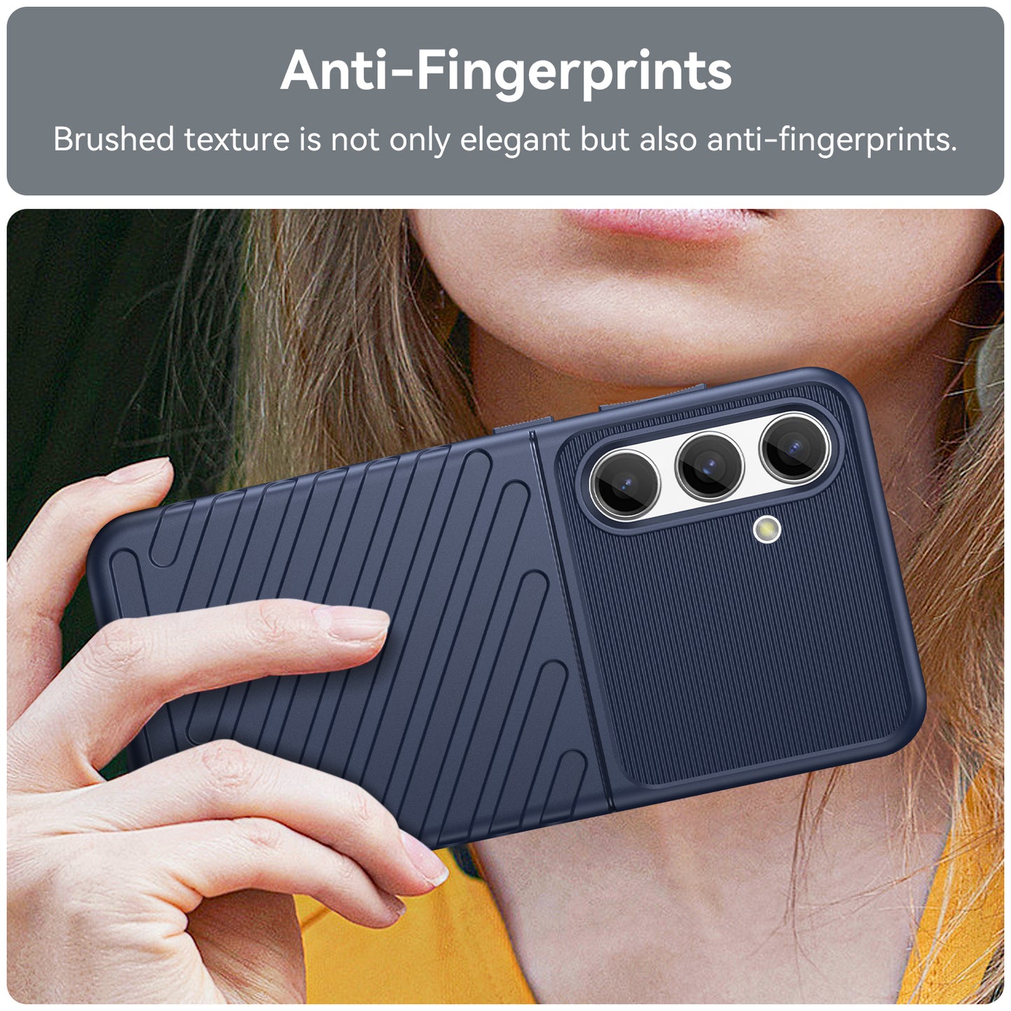 Thunder Series For Samsung Galaxy S24 Case Shock-absorbed TPU Mobile Phone Cover - Blue