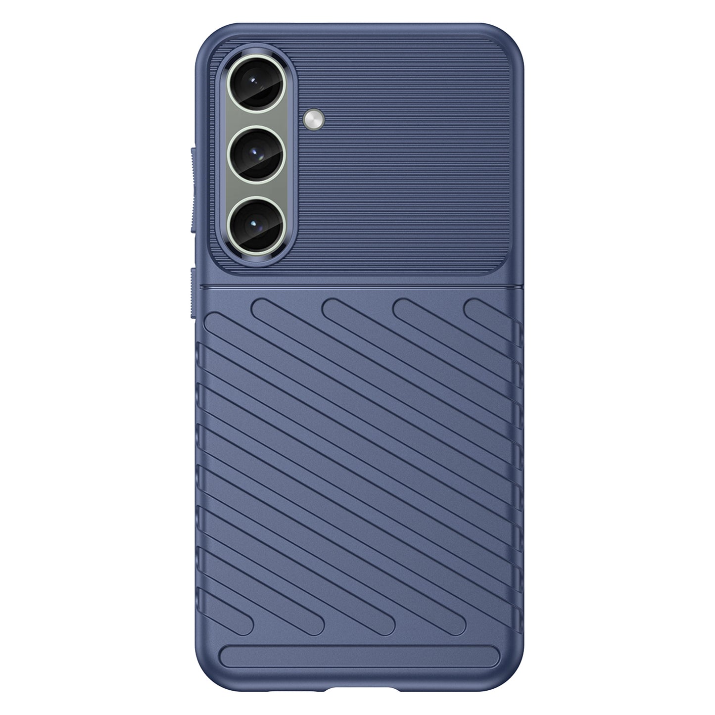 Thunder Series For Samsung Galaxy S24+ Cell Phone Cover Slim-Fit TPU Protective Shell Case - Blue
