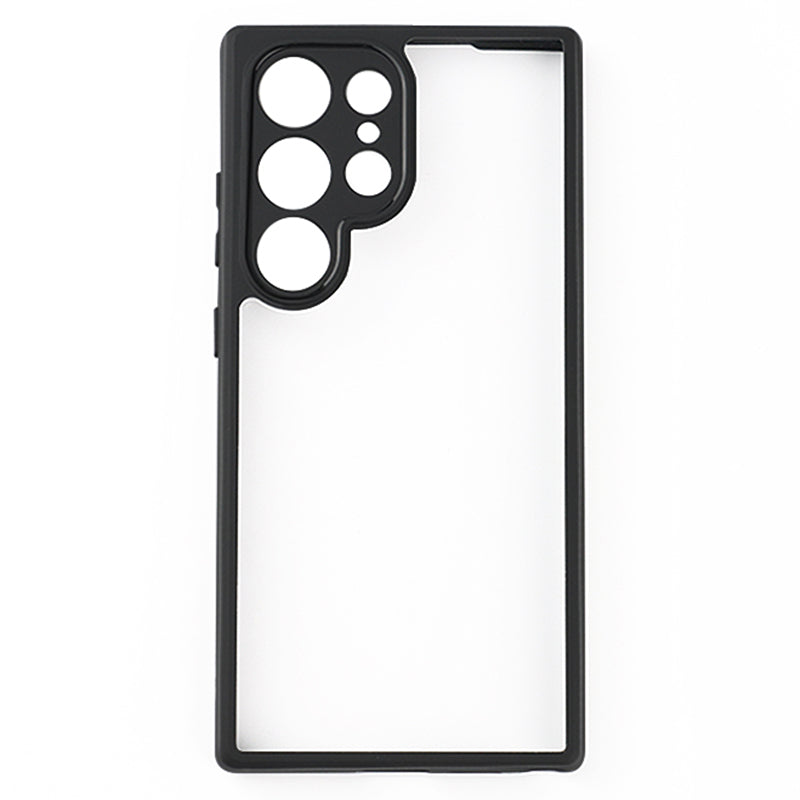 Phone Case for Samsung Galaxy S24 Ultra Clear Design Slim-Fit TPU + PC Phone Cover Shell