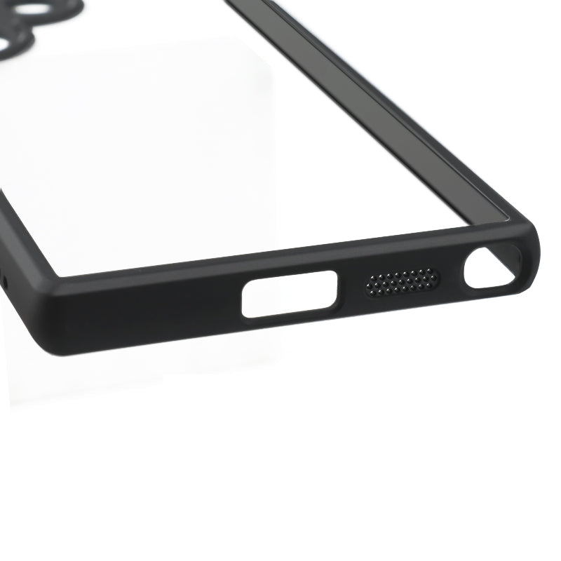 Phone Case for Samsung Galaxy S24 Ultra Clear Design Slim-Fit TPU + PC Phone Cover Shell