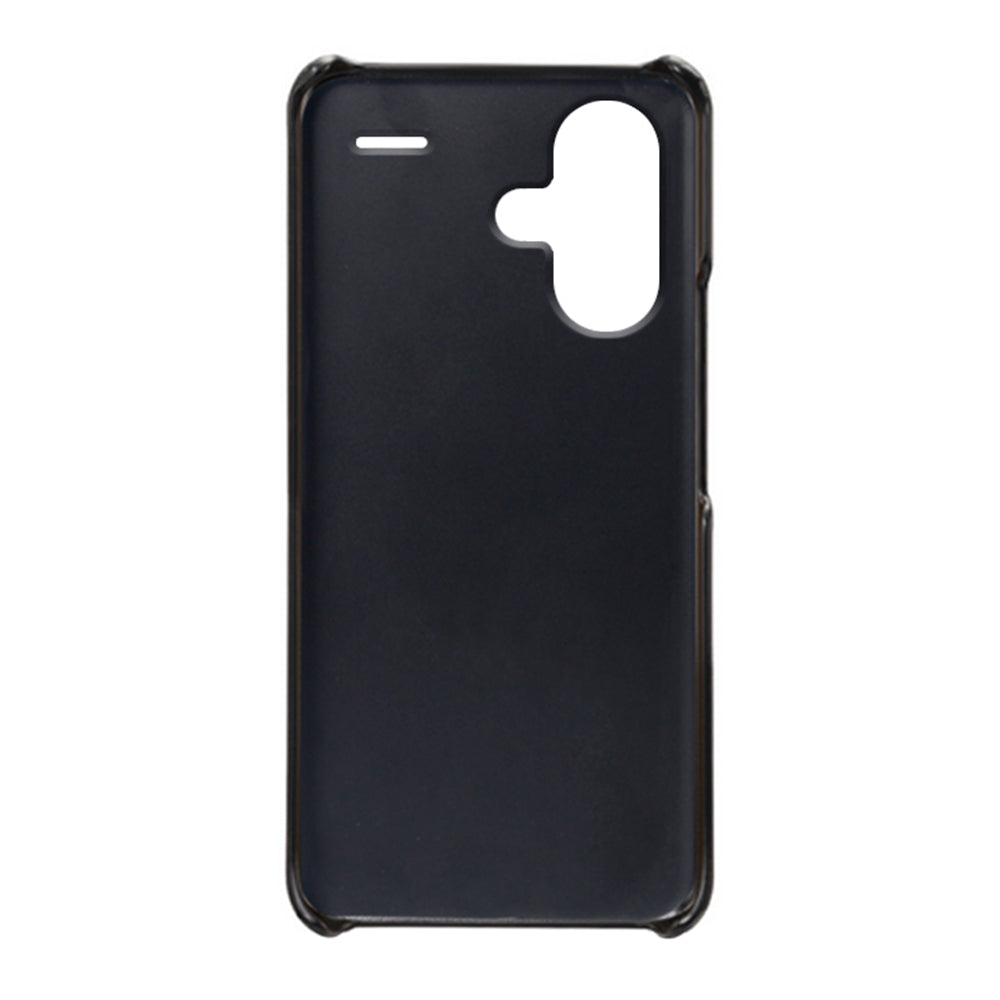 For Xiaomi Redmi Note 13 Pro+ 5G Case Calf Texture PC Cover Anti-Scratch Phone Shell - Black