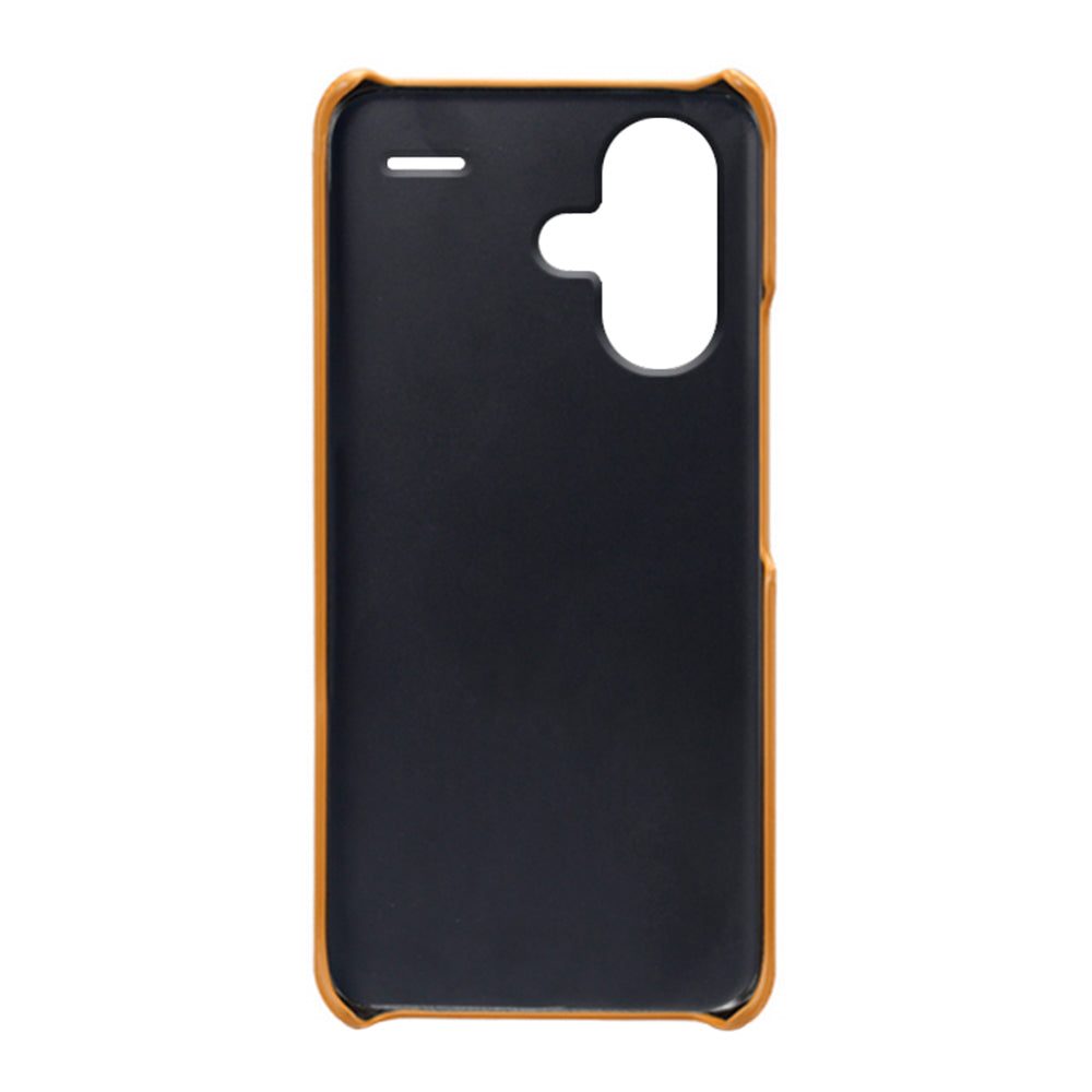 For Xiaomi Redmi Note 13 Pro+ 5G Case Dual Card Slots PU+PC Slim Phone Cover - Orange