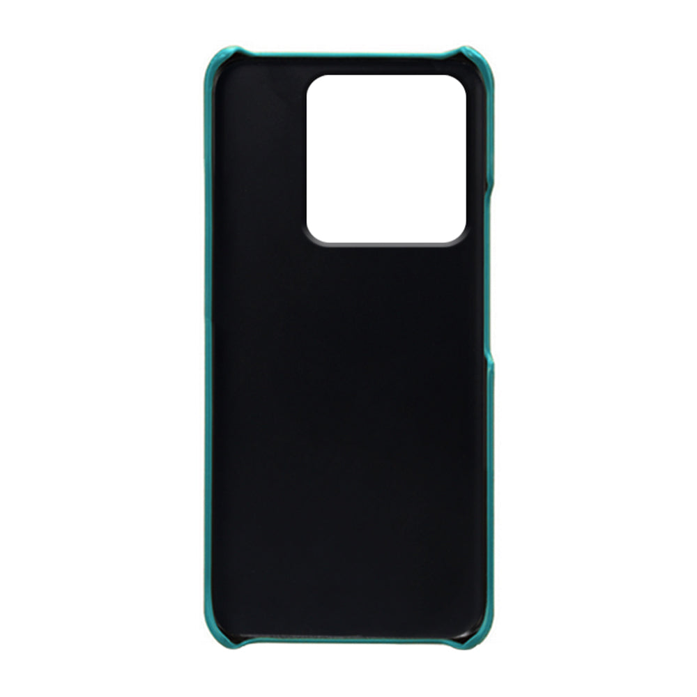 For Xiaomi Redmi Note 13 5G Case Dual Card Slots Shockproof Case PU+PC Slim Phone Case - Green