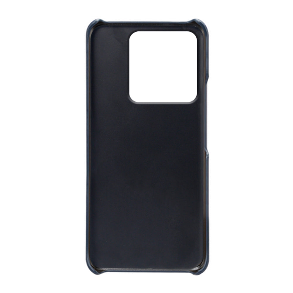 For Xiaomi Redmi Note 13 Pro 5G / Poco X6 5G Slim Case Shockproof PU+PC Phone Cover with Dual Card Slots - Blue