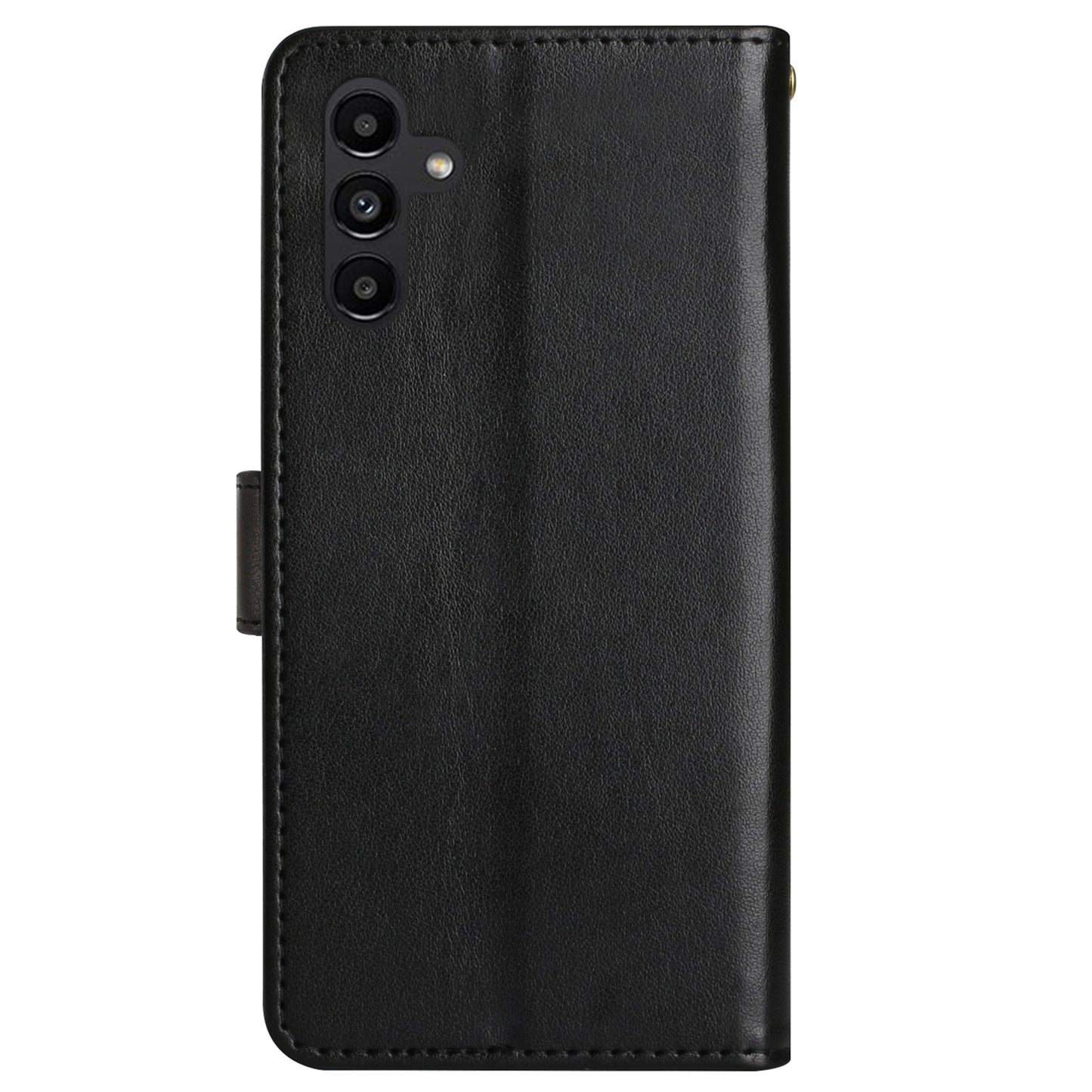 For Samsung Galaxy S24+ Case Butterfly Imprinted Stand Wallet Leather Cover - Black