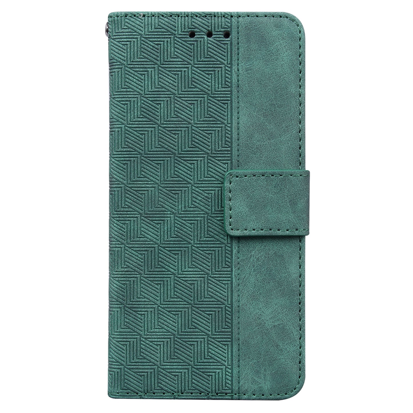 For Samsung Galaxy S24 Case Scratch Resistant Phone Shell Imprinted PU Leather Cover - Green