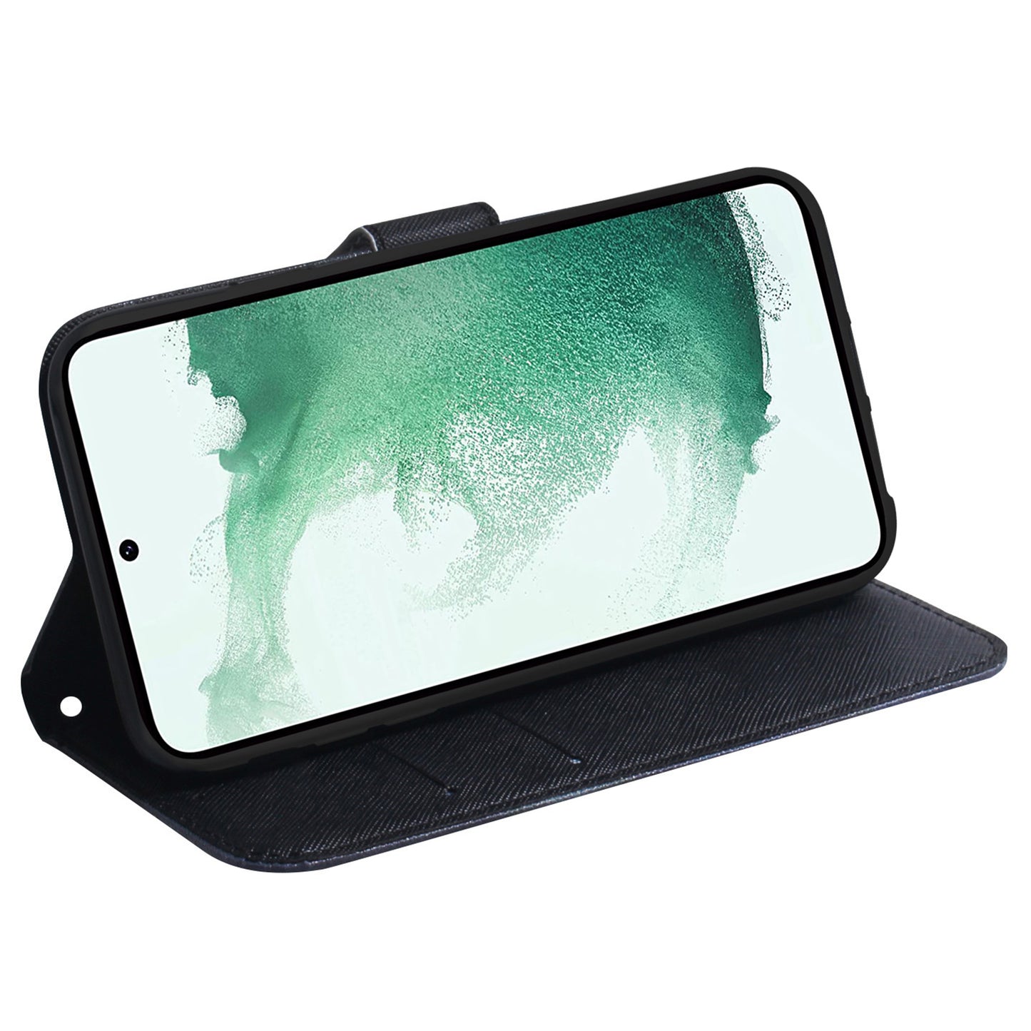 Anti-Drop Wallet Phone Case for Samsung Galaxy S24+ Case Pattern Printed PU Leather Flip Cover - Don't Touch My Phone