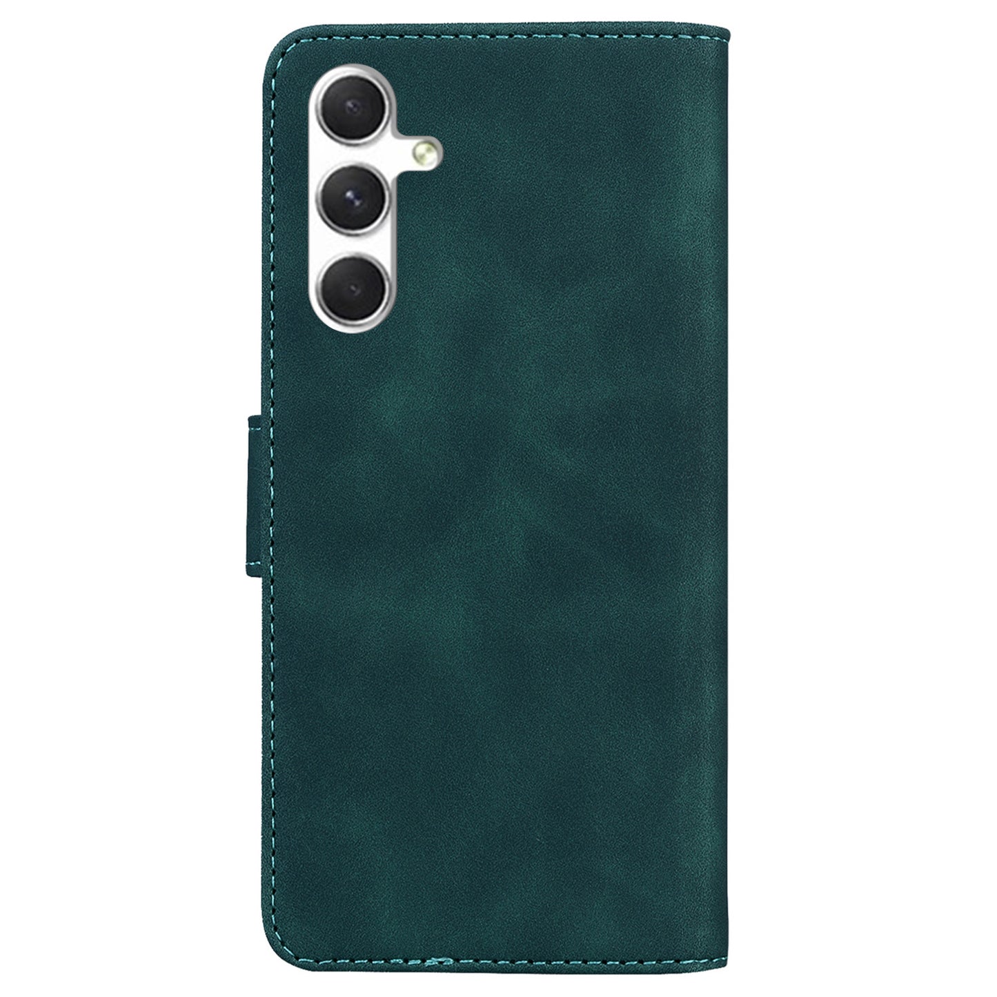 For Samsung Galaxy S24+ Case Butterfly Printing Phone Stand Cover Leather Shell - Green