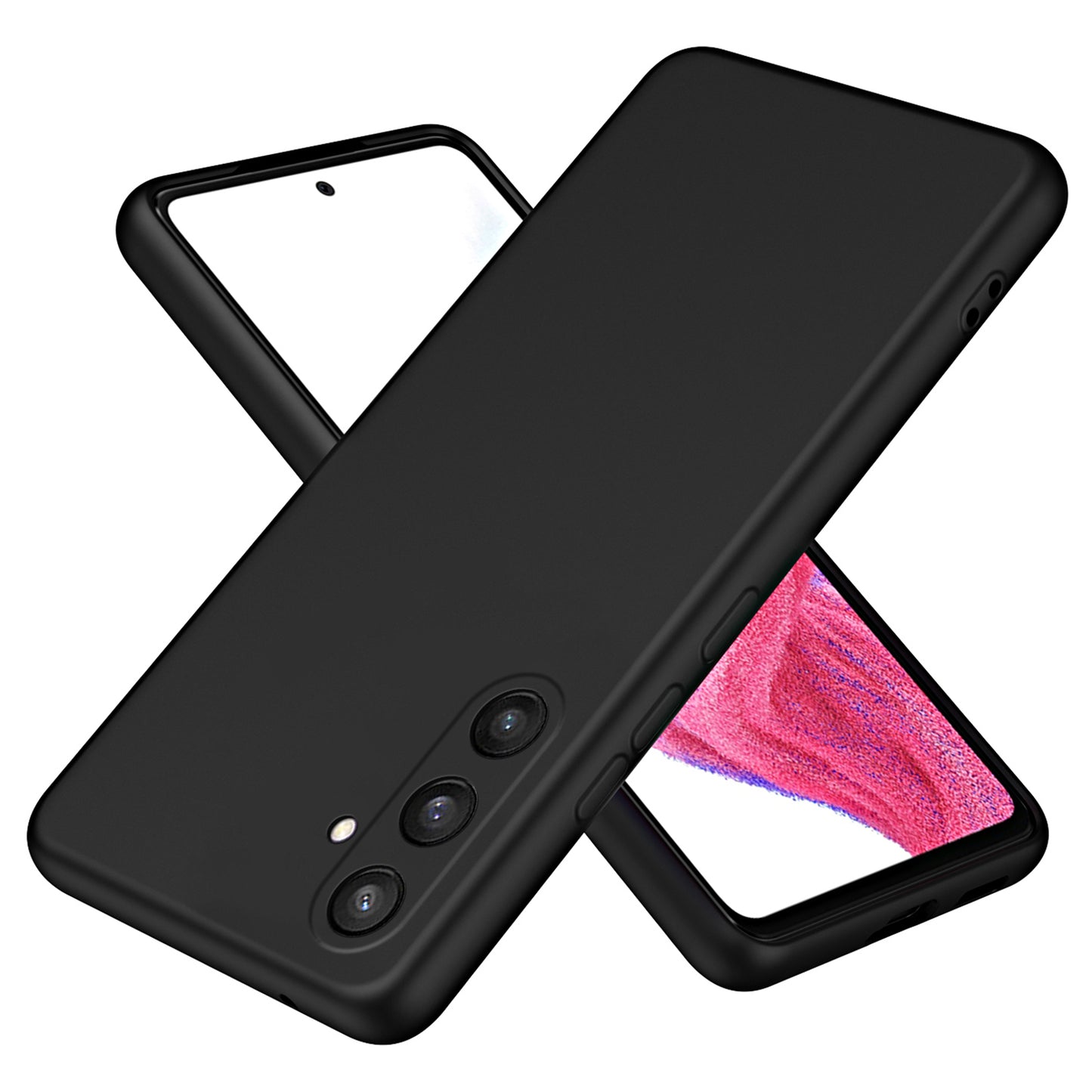 For Samsung Galaxy S24 Case Rubberized 2.2mm Anti-Drop TPU Phone Shell - Black