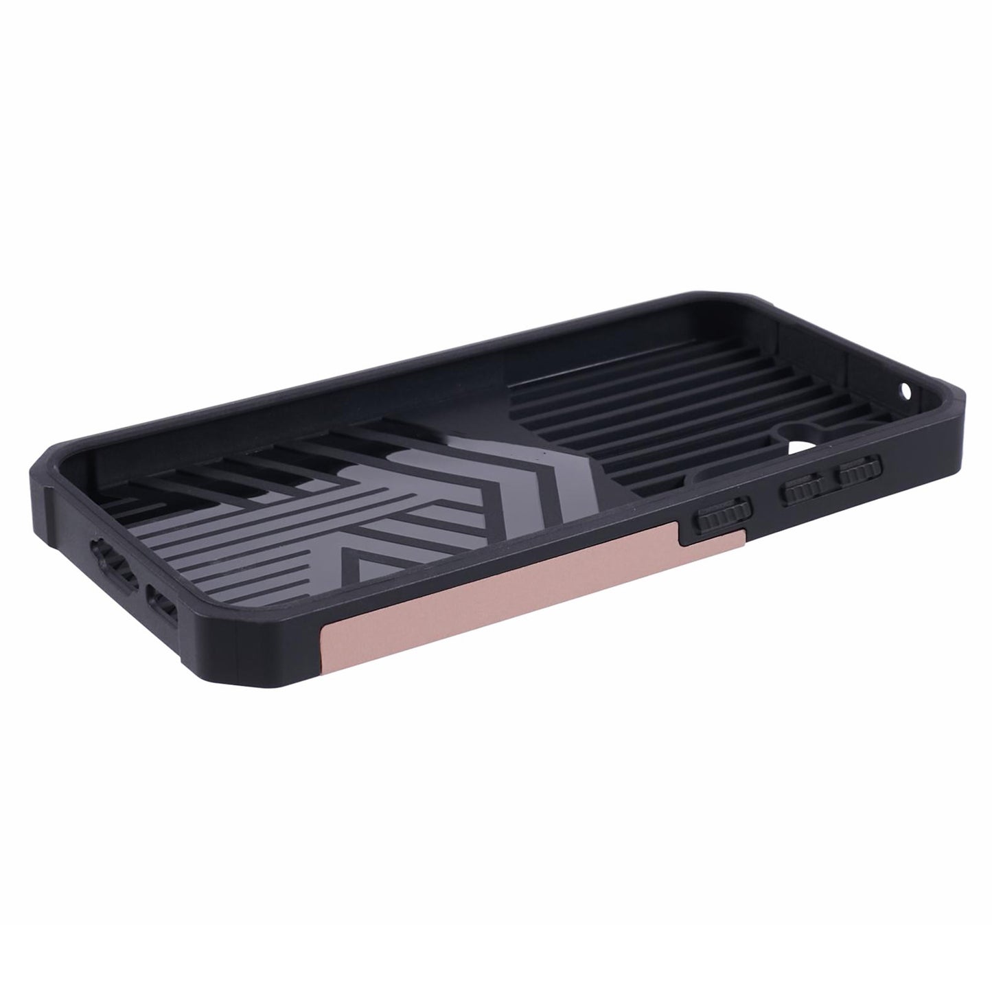 For Samsung Galaxy S24 Case with Slide Camera Cover Kickstand Phone Protector - Rose Gold