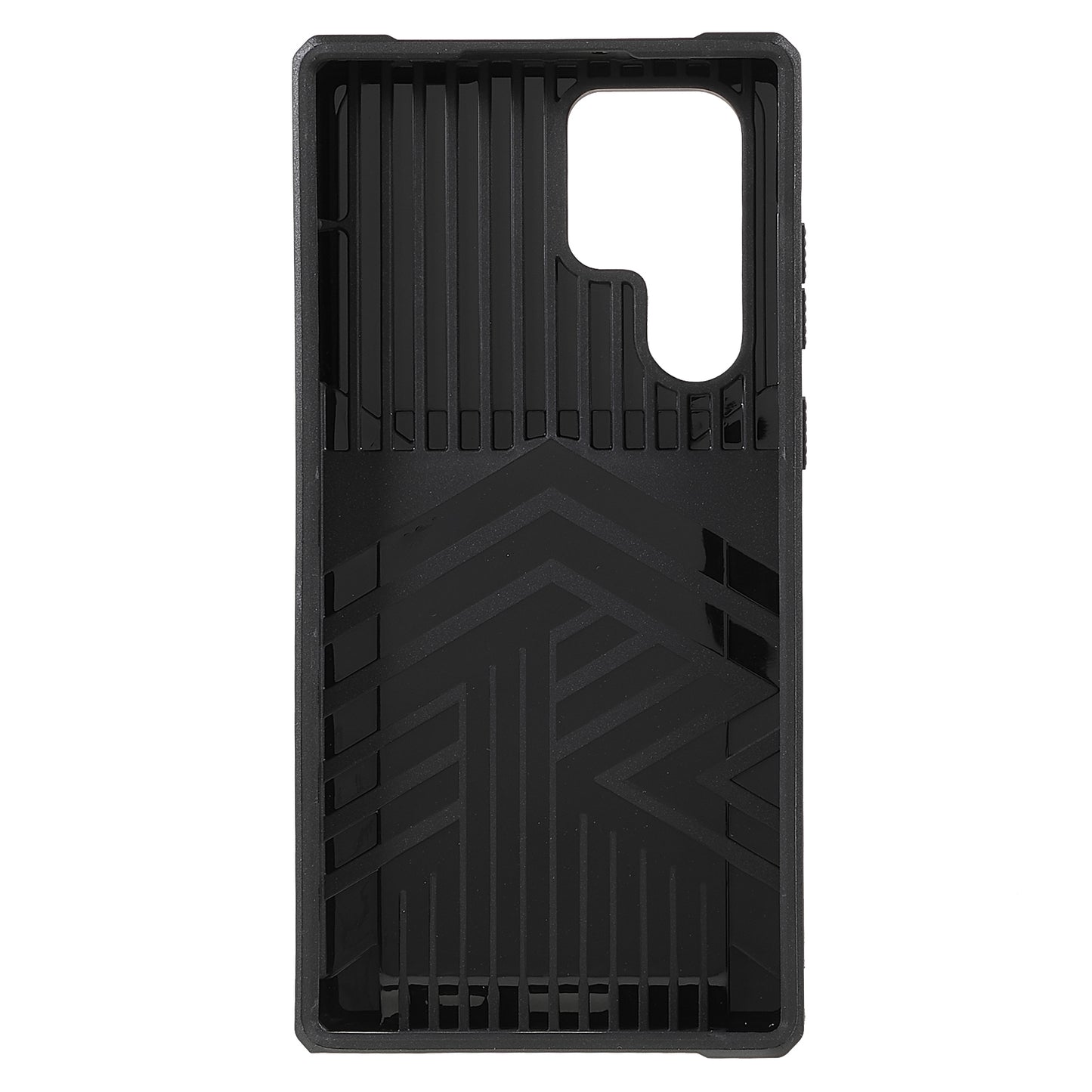 For Samsung Galaxy S24 Ultra Phone Case PC+TPU Kickstand Cover with Card Holder - Red