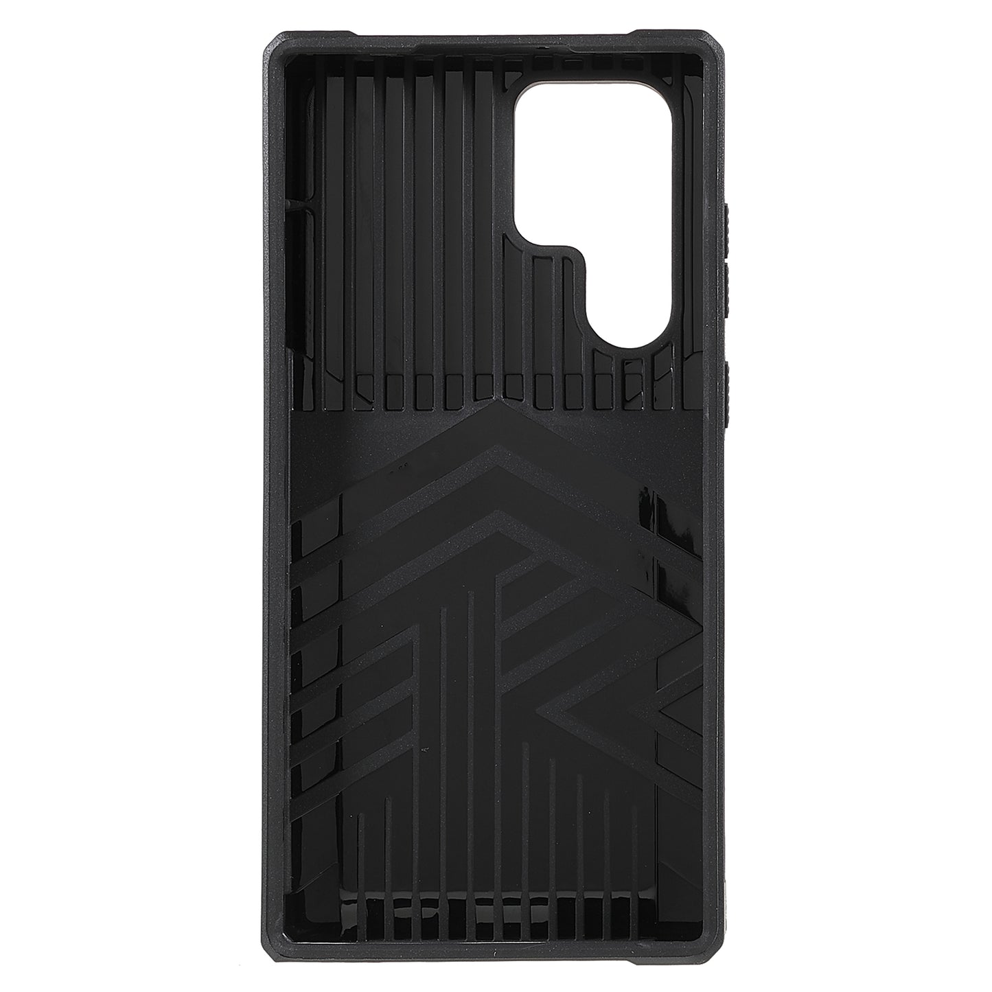 For Samsung Galaxy S24 Ultra Phone Case PC+TPU Kickstand Cover with Card Holder - Purple