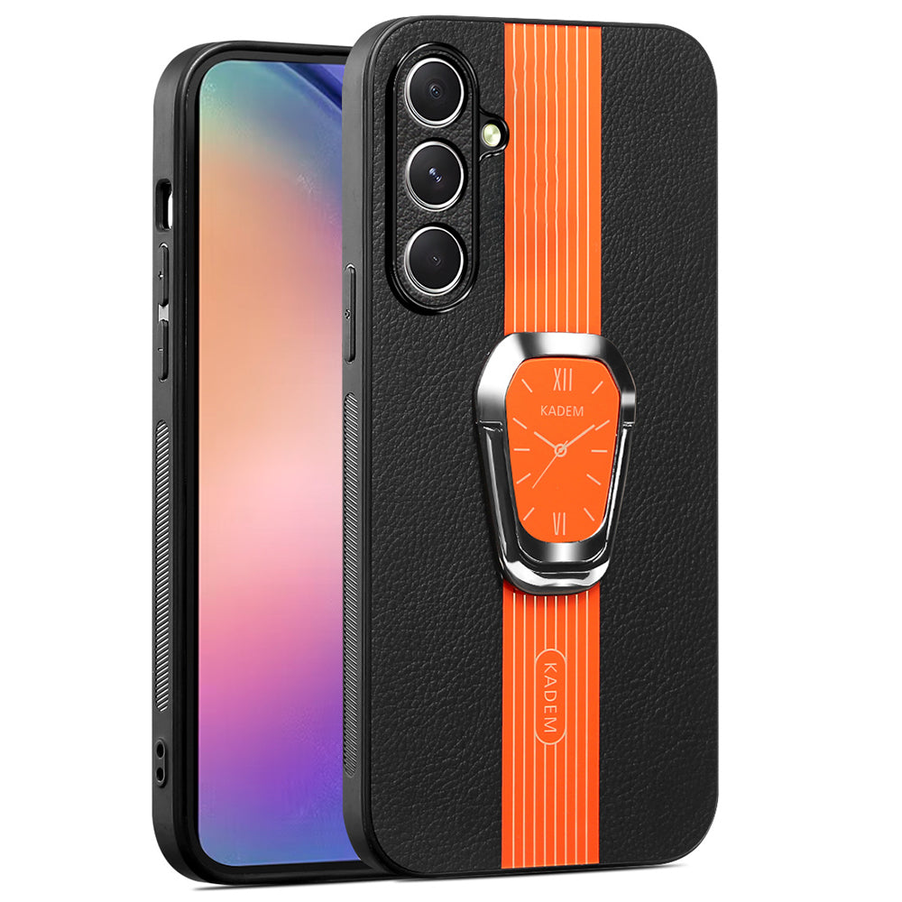 KADEM For Samsung Galaxy S24+ Case Electroplating Shockproof Phone Back Protector - Orange