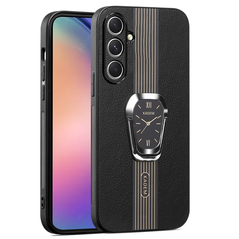 KADEM For Samsung Galaxy S24+ Case Electroplating Shockproof Phone Back Protector - Black