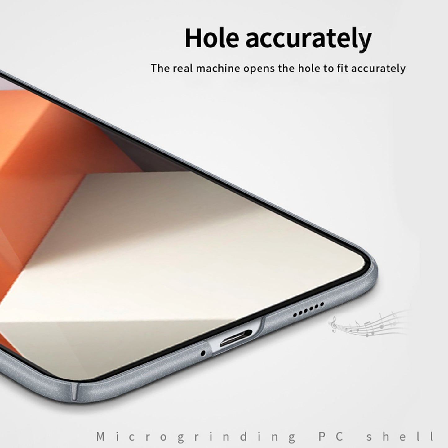 MOFI Shield Matte Series for Xiaomi Redmi Note 13 Pro+ 5G Phone Case Hard PC Anti-fingerprint Cover - Grey