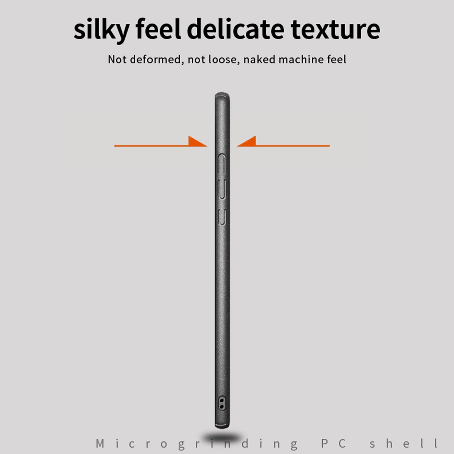 MOFI Shield Matte Series for Xiaomi Redmi Note 13 Pro+ 5G Phone Case Hard PC Anti-fingerprint Cover - Grey