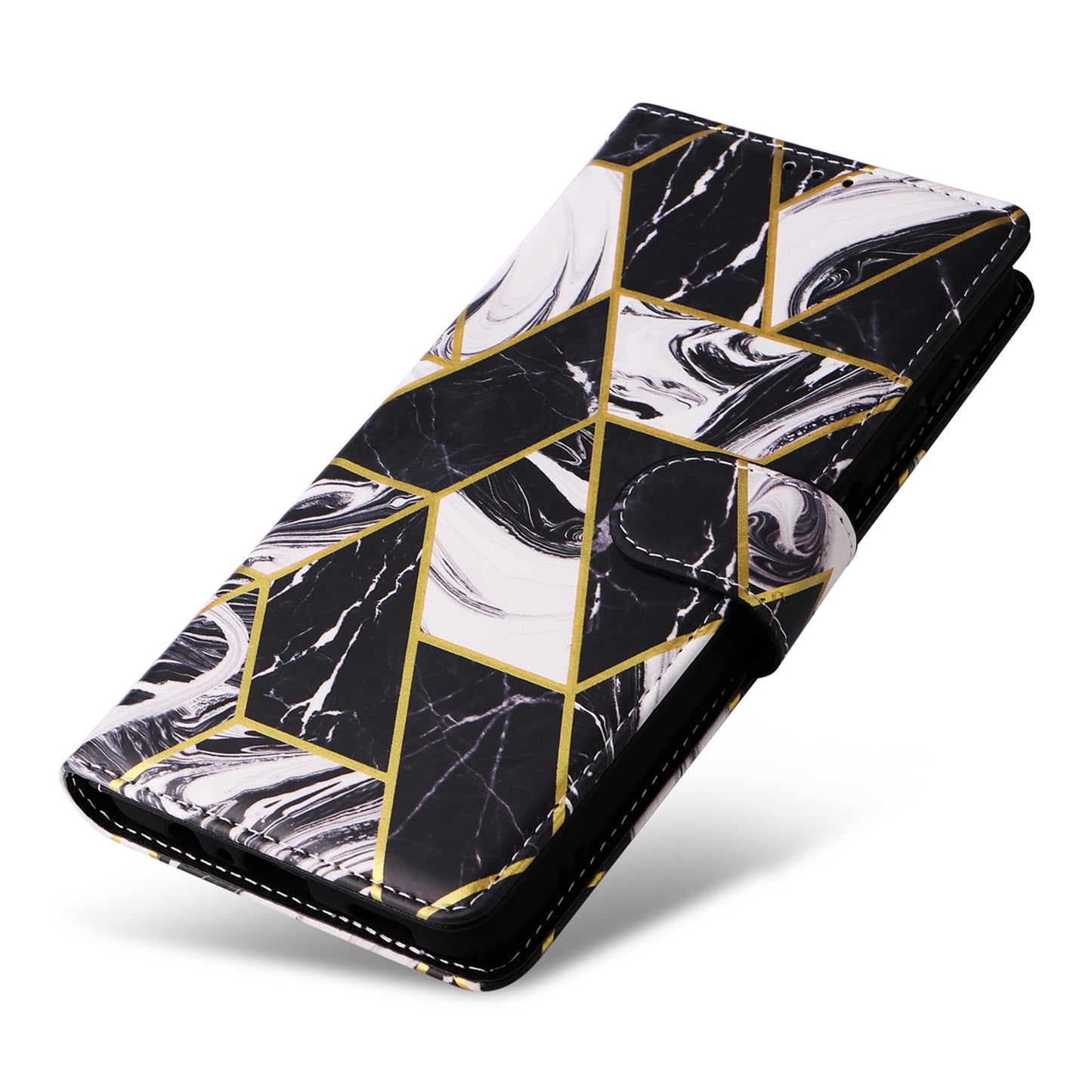 For Samsung Galaxy S24+ Case Pattern Printing Wallet Leather Phone Cover - Black